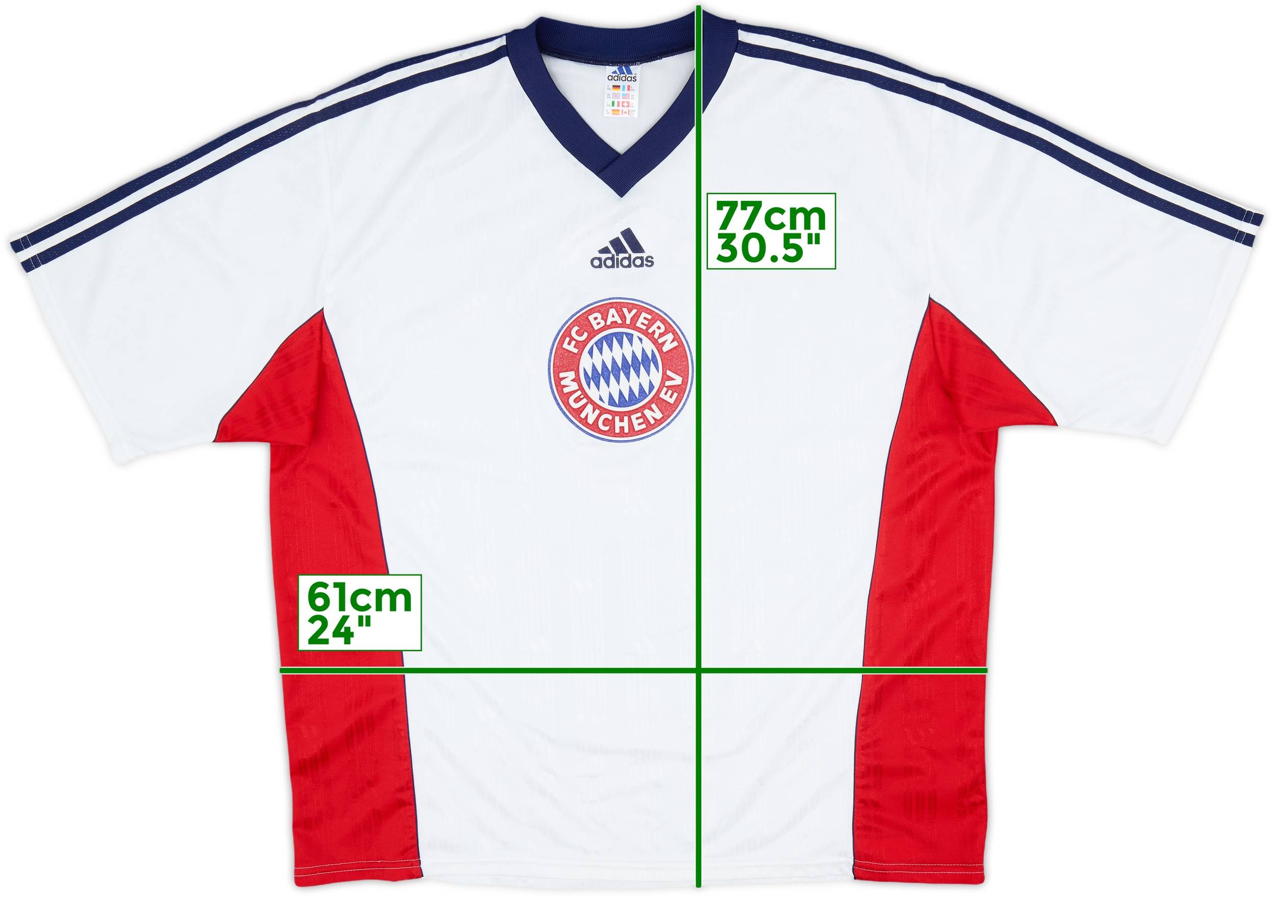 1997-98 Bayern Munich adidas Training Shirt - 8/10 - (XXL)