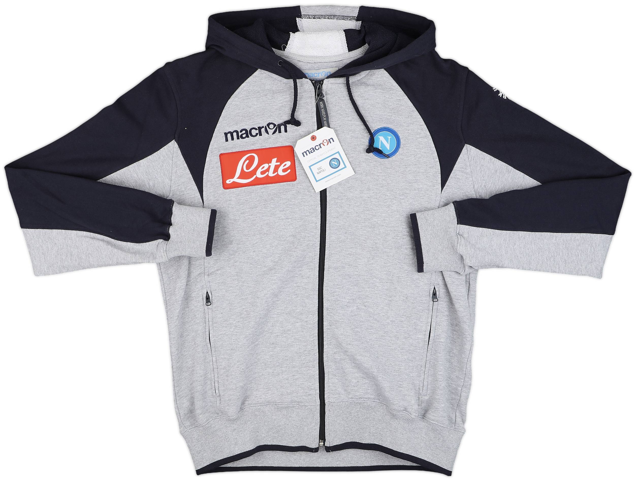 2011-12 Napoli Macron Hooded Track Jacket (M)