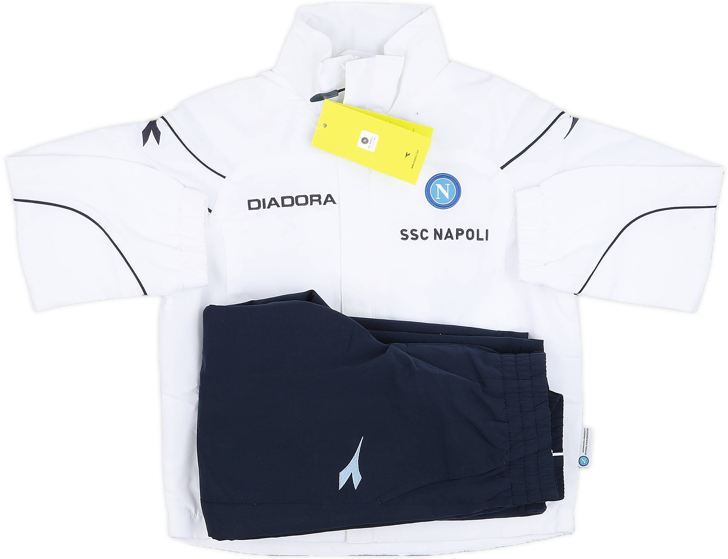 2007-08 Napoli Diadora Full Tracksuit (4-5 Years)