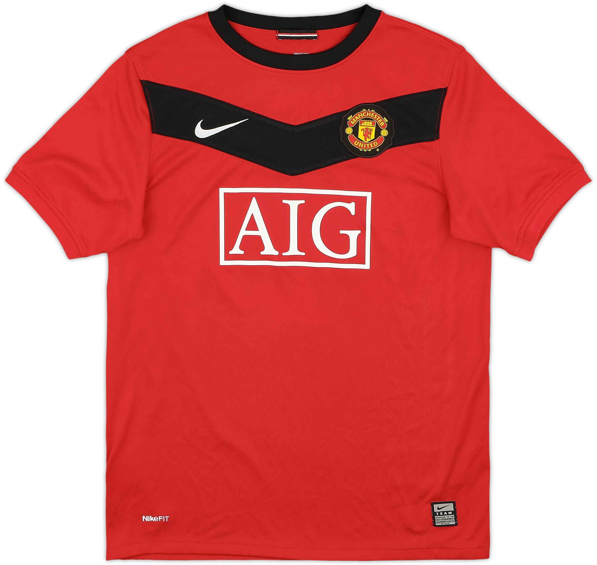 2009-10 Manchester United Home Shirt J.S.Park #13 - 8/10
