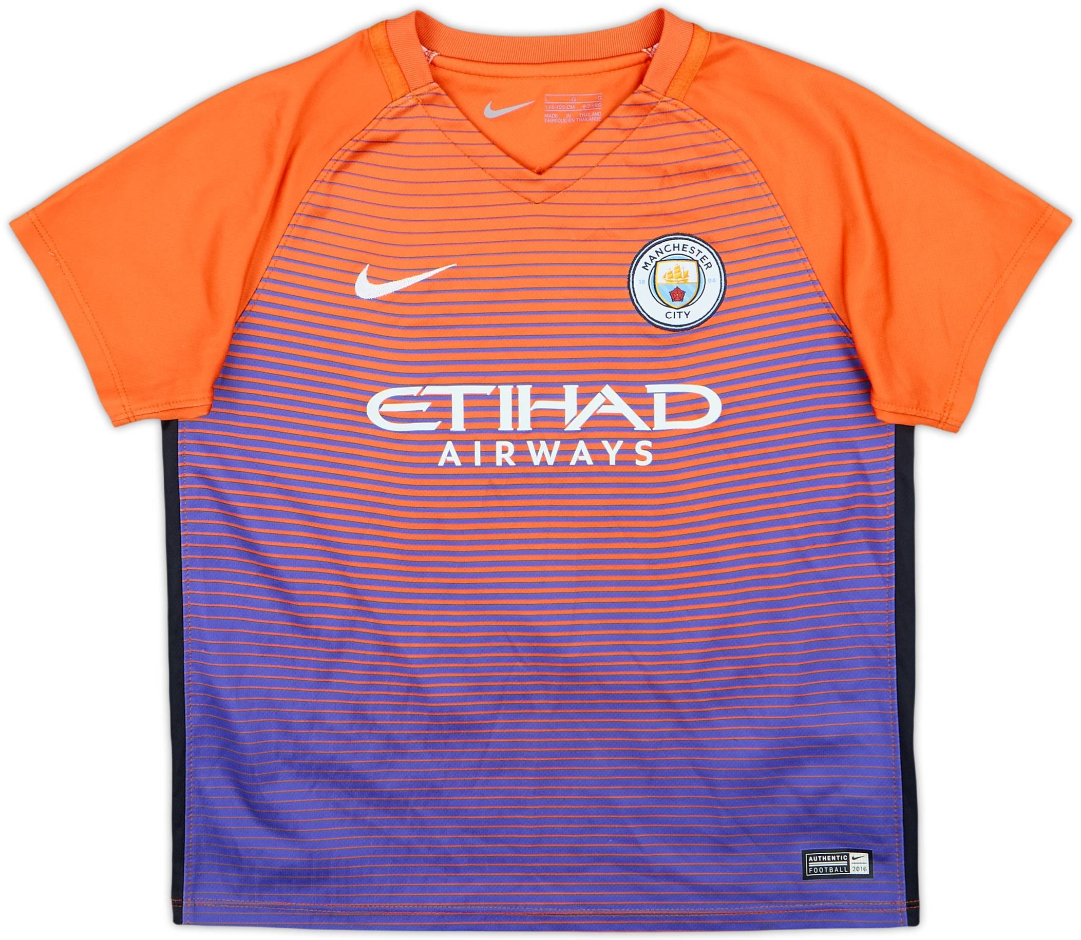 2016-17 Manchester City Third Shirt Kun Aguero #10 - 7/10 - (S.Boys)