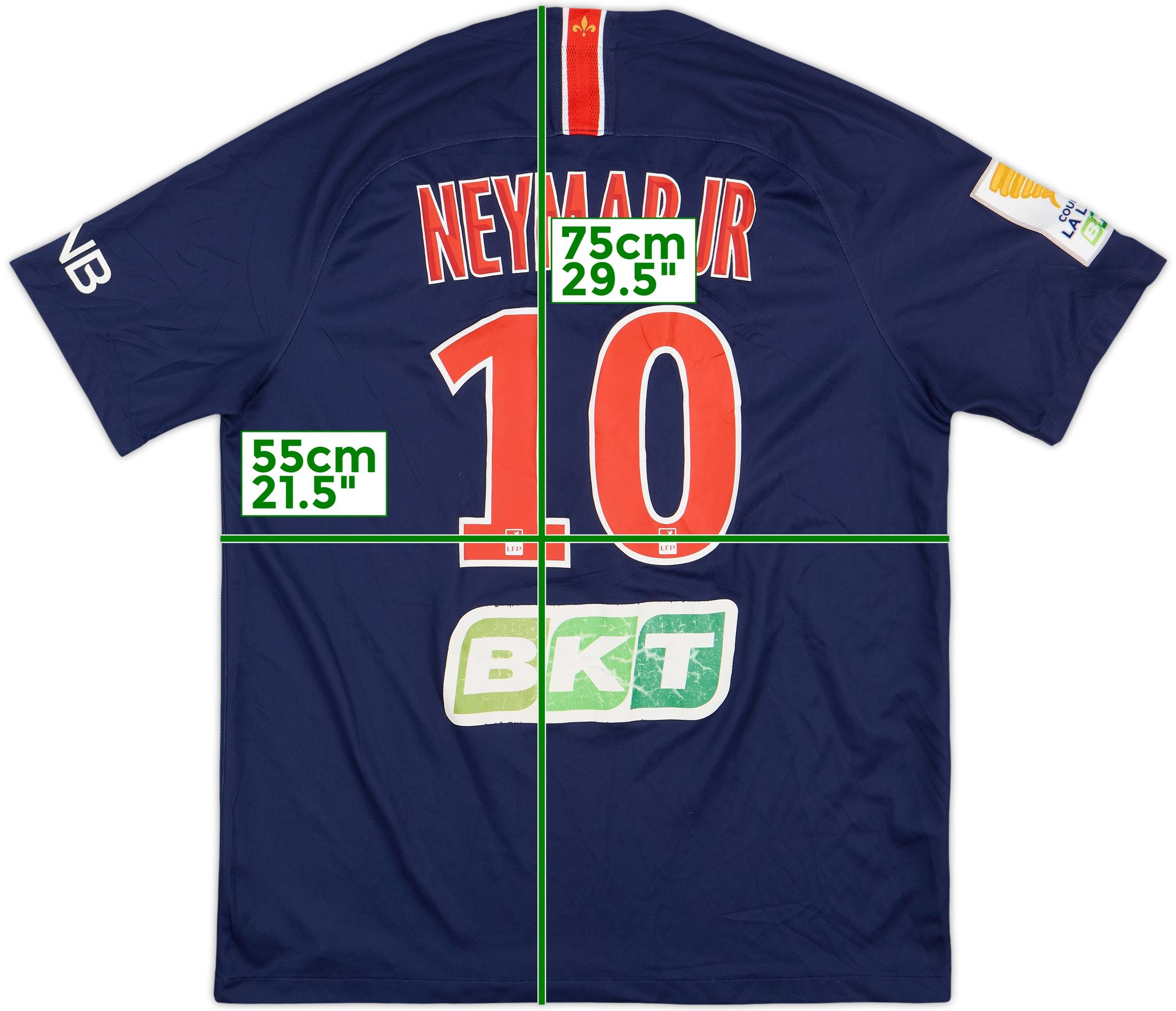 2018-19 Paris Saint-Germain Home Shirt Neymar Jr #10 - 6/10 - (M)