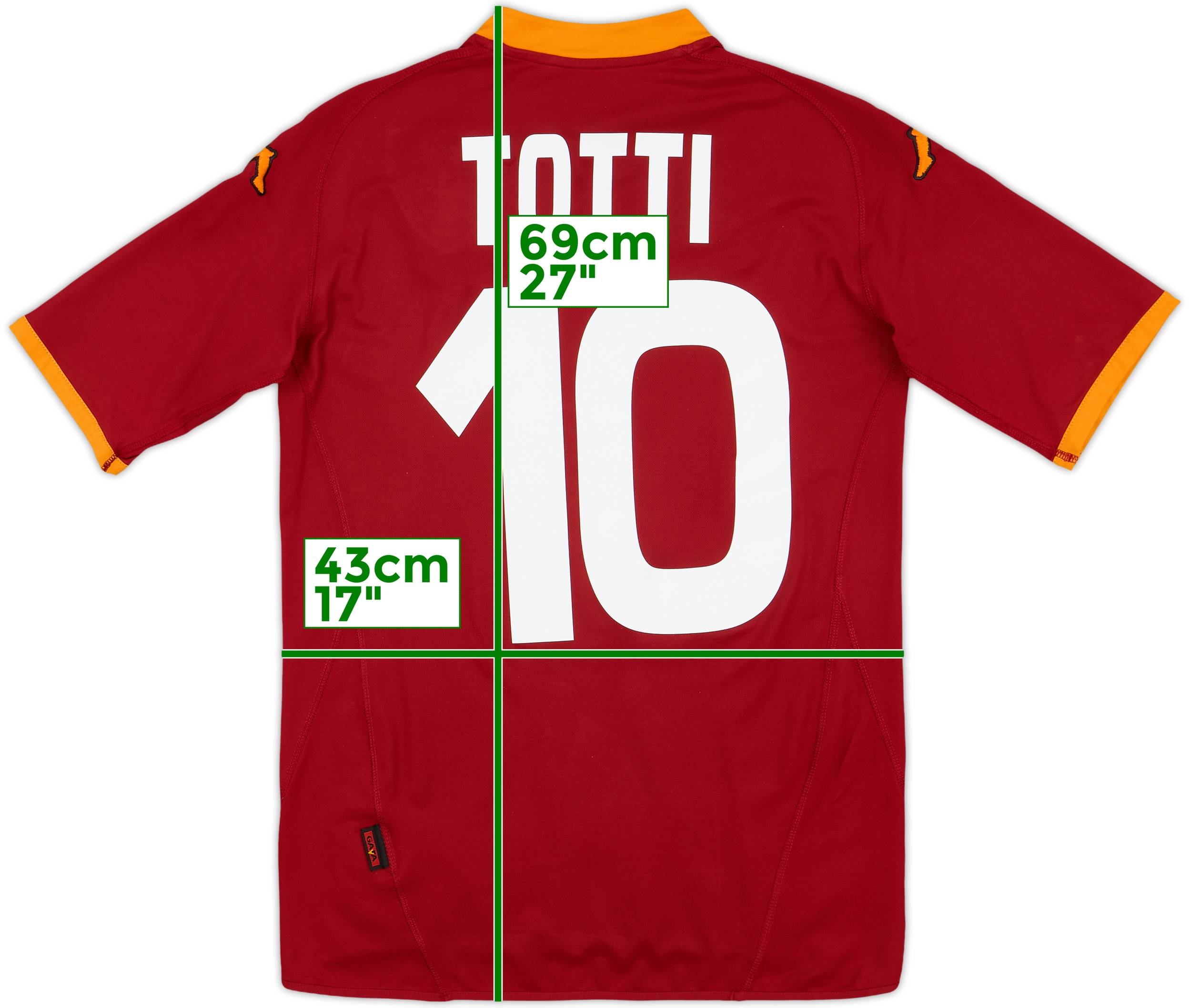 ウェア 04-05 ROMA TOTTI #10 ウェア 04-05 ROMA TOTTI #10 2004-05 Roma Home Shirt Totti