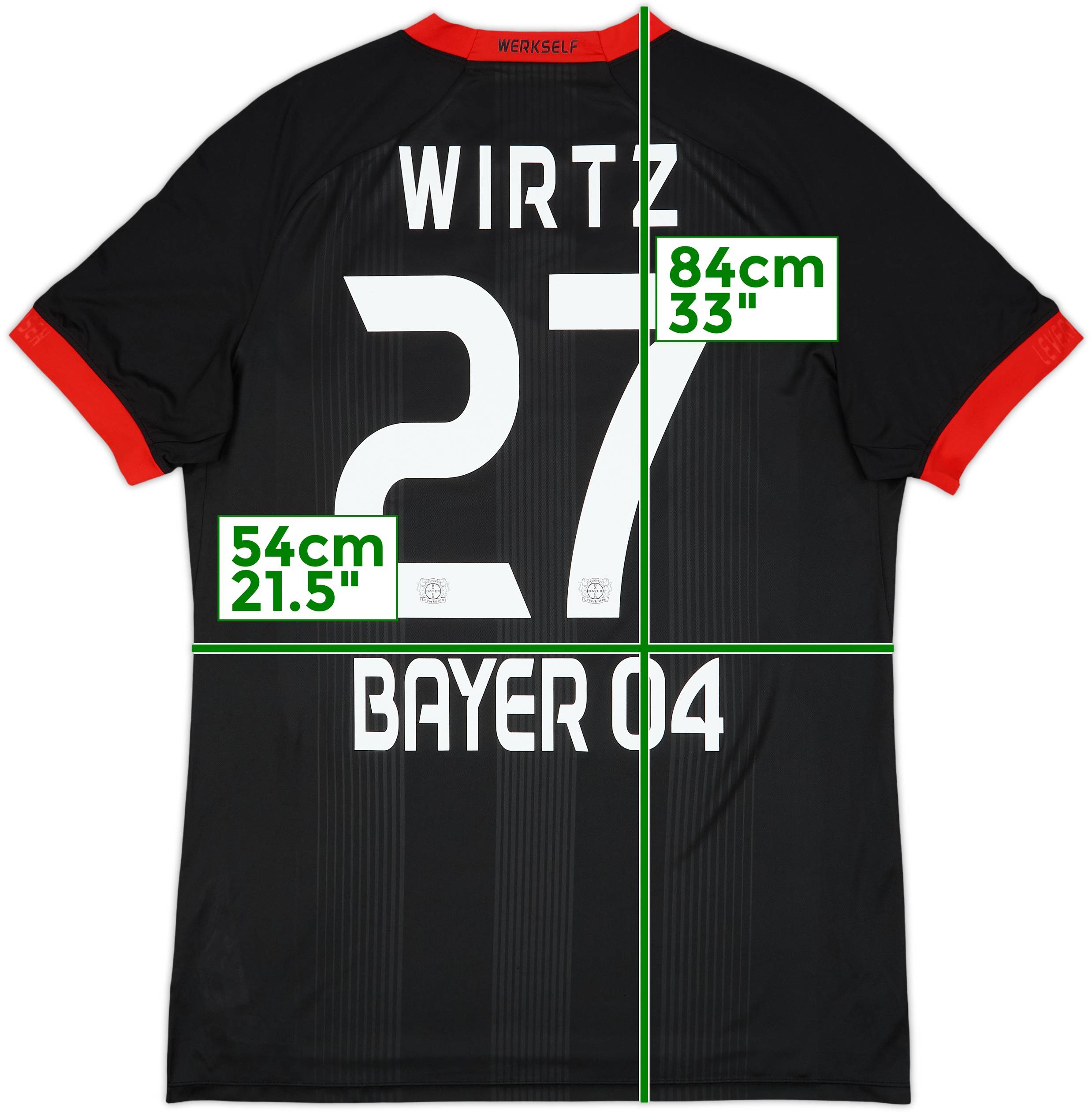 Bayer 04 Leverkusen Wirtz 27 ユニフォーム 2020-21 Bayer Leverkusen Home Shirt Wirtz #27 - 10/10 - (XL)