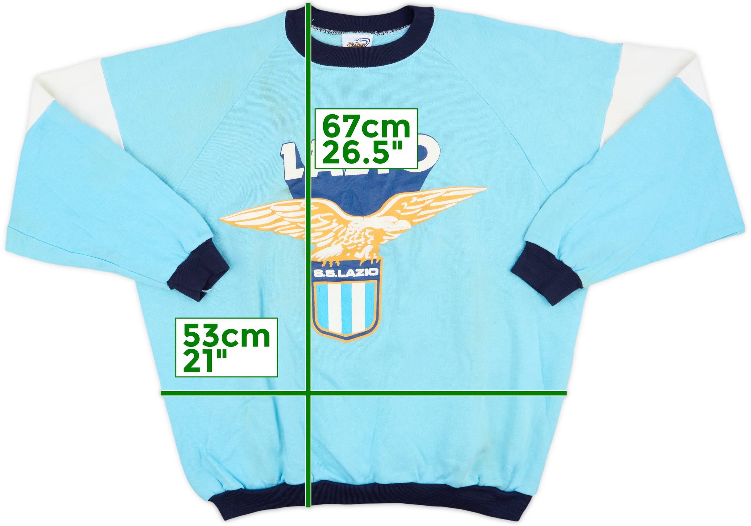 1990-91 Lazio Le Felpe Dei Grandi Club Sweat Top 4/10 (L)