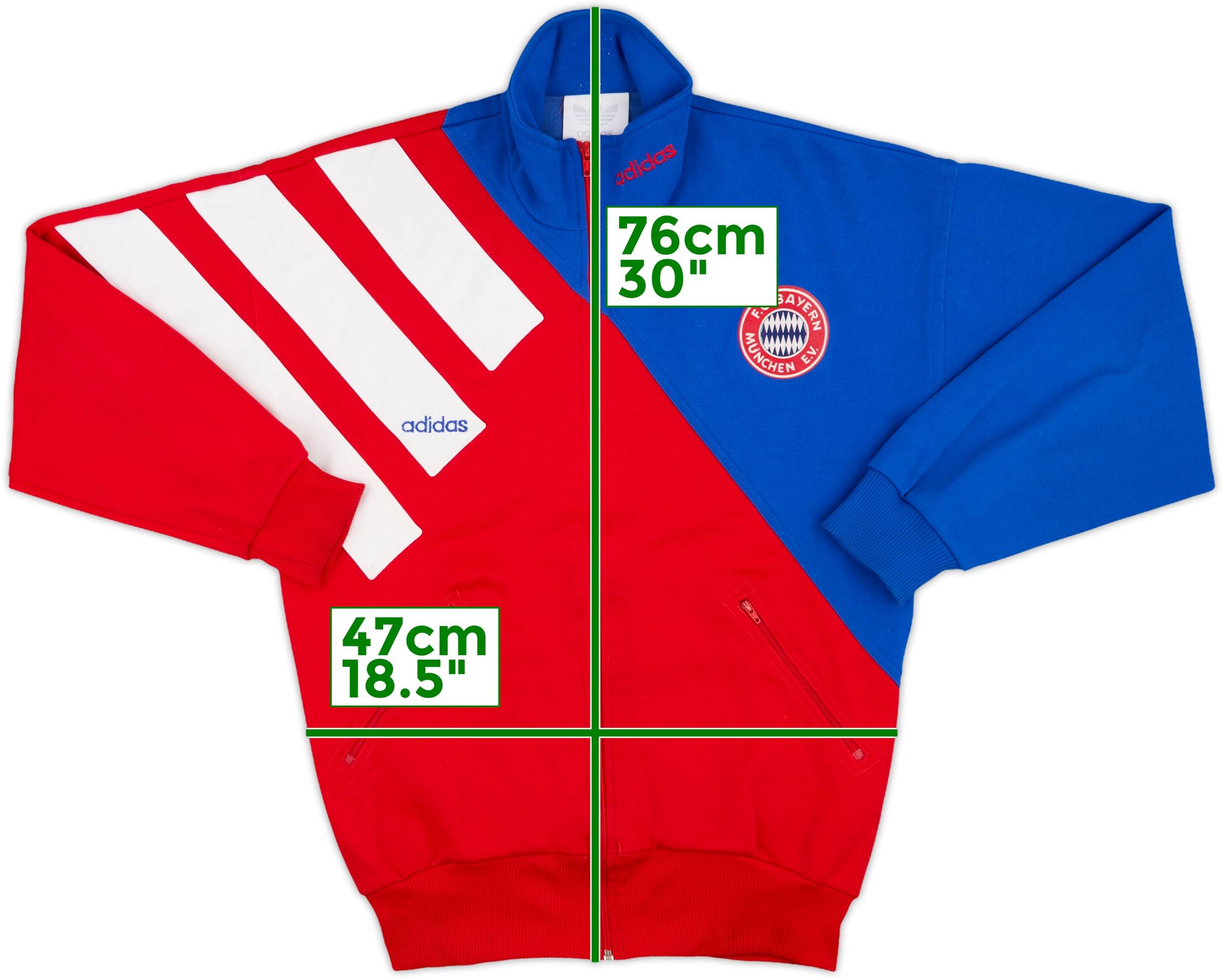 1993-95 Bayern Munich adidas Track Jacket - 9/10 - (S)