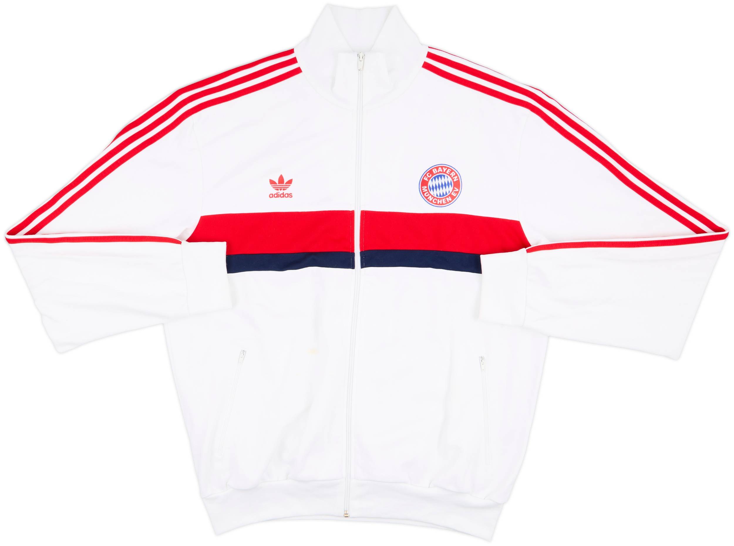 adidas　FC BAYERN MUNCHEN　ジャケット BAYERN MUNCHEN track zip jacket ADIDAS 14/ 15 ANTHEM striped