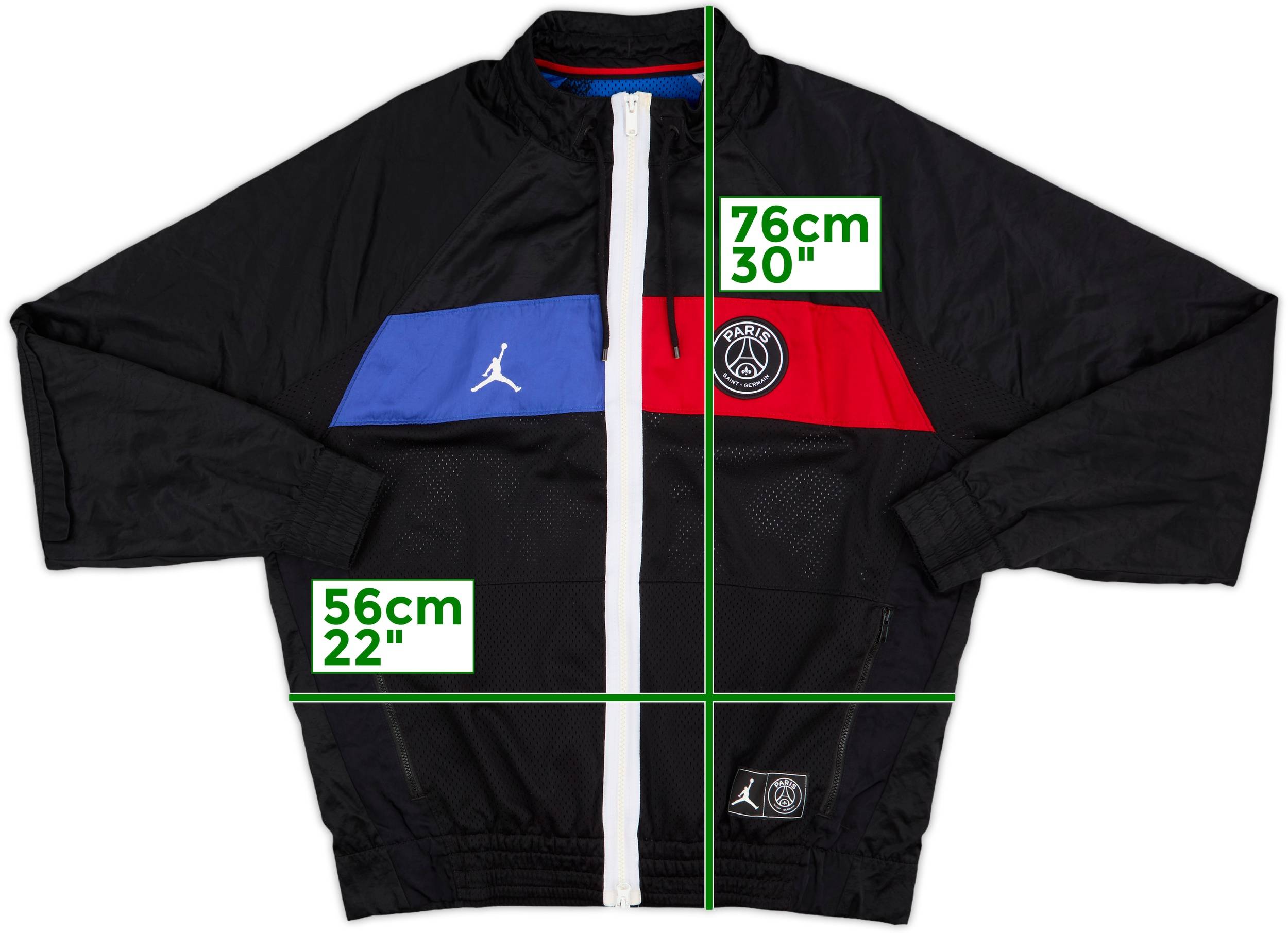 2020-21 Paris Saint-Germain Jordan Track Jacket - 8/10 - (M)