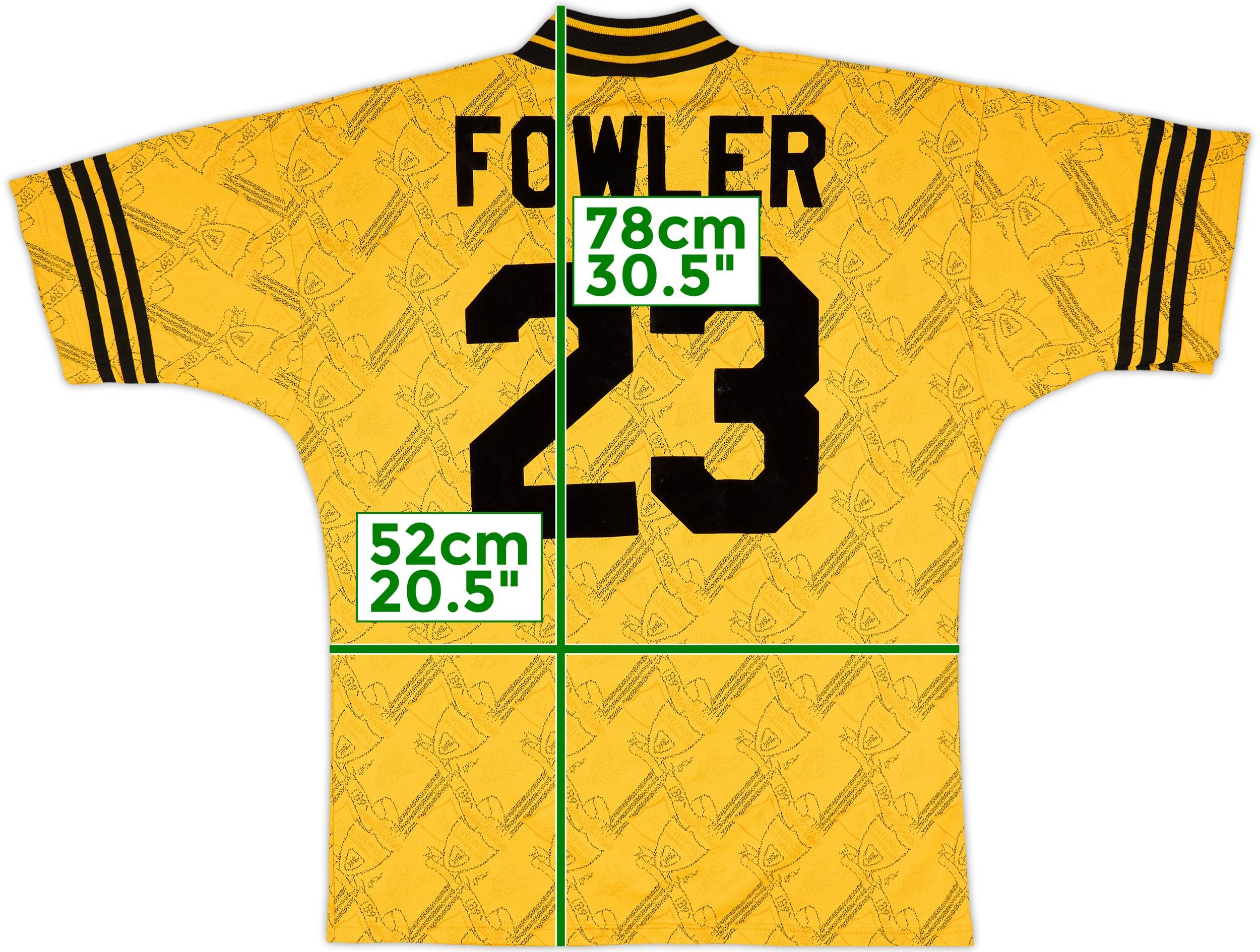 1994-96 Liverpool Third Shirt Fowler #23 - 9/10 - (L)