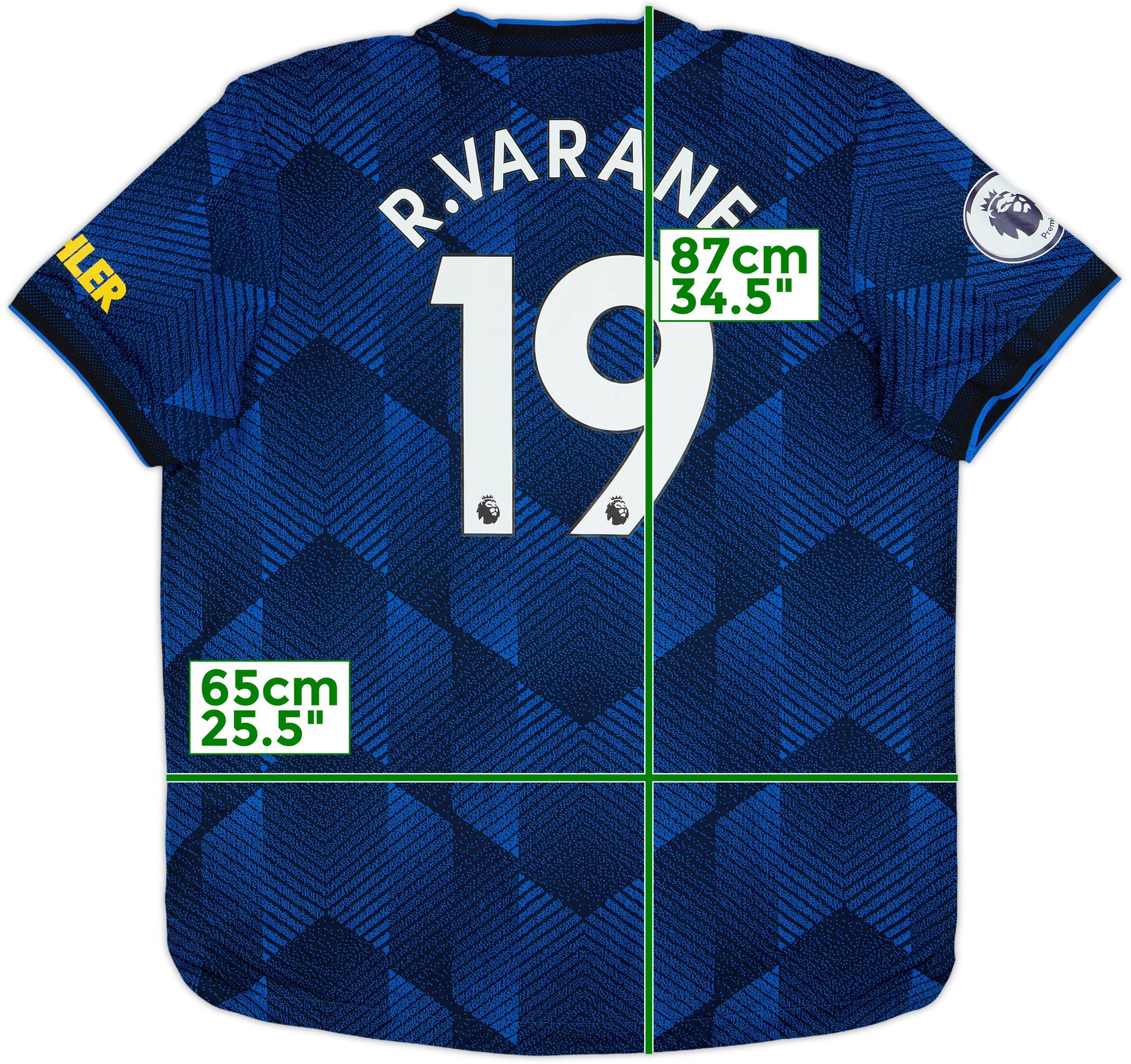マンチェスター・ユナイテッド R. VARANE シャツ XL Raphaël Varane | Fulham - Manchester United | MatchWornShirt
