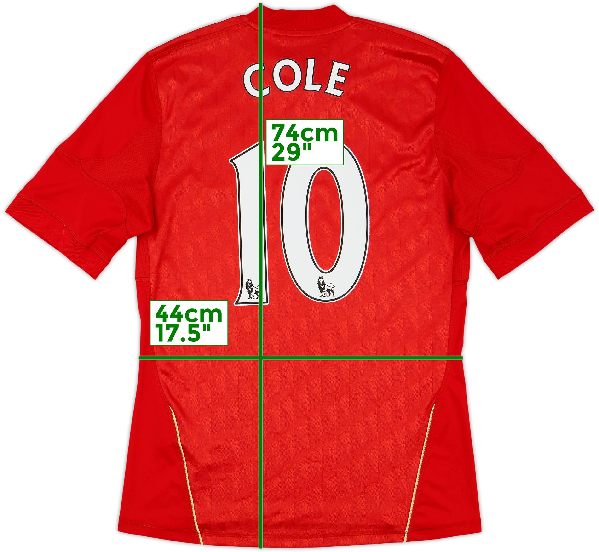 Liverpool football shirt Joe Cole リバプール 2010-12 Liverpool Home Shirt Cole #10 - 6/10 - (M)