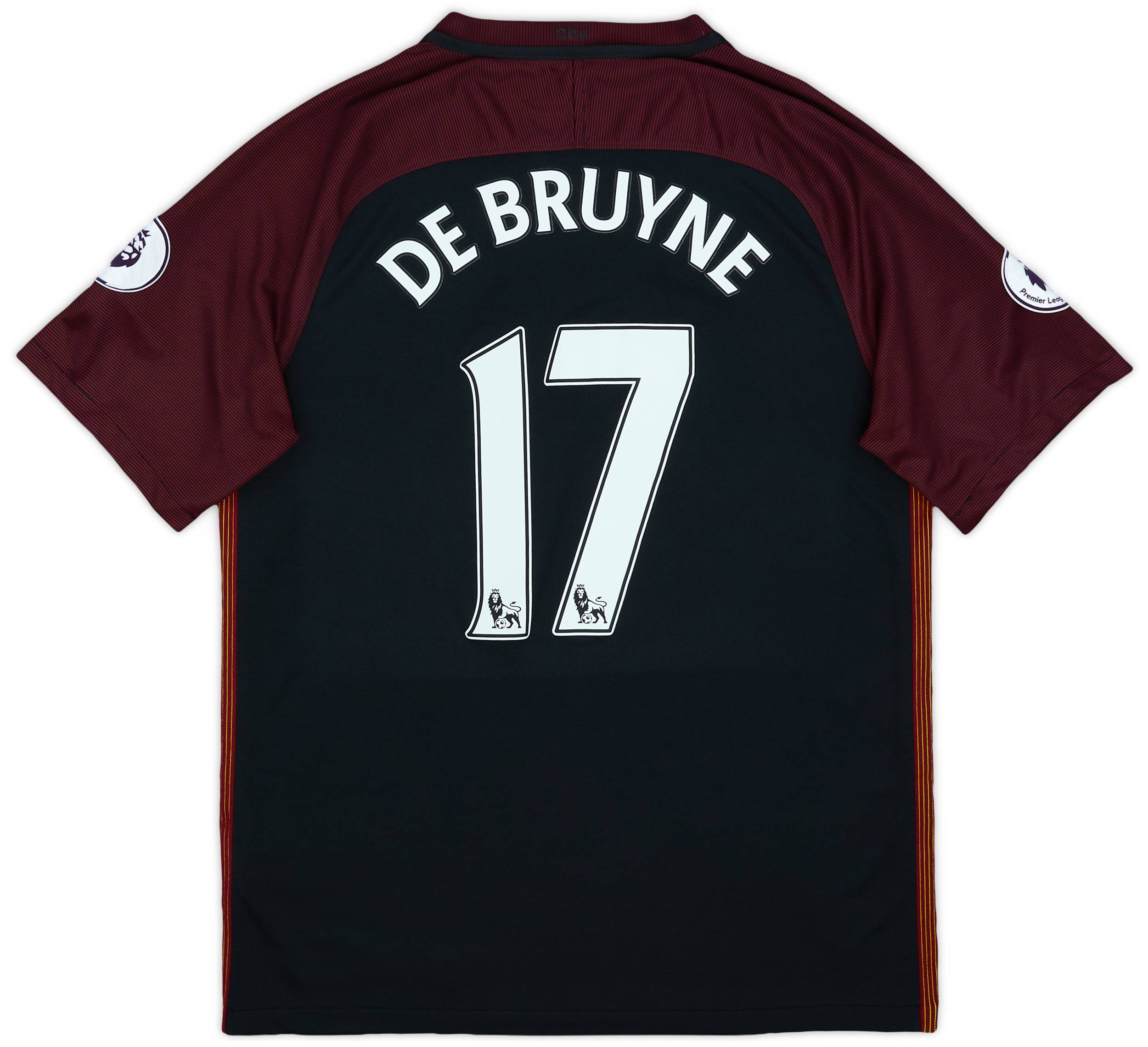 2016-17 Manchester City Away Shirt De Bruyne #17 - 6/10 - (L)