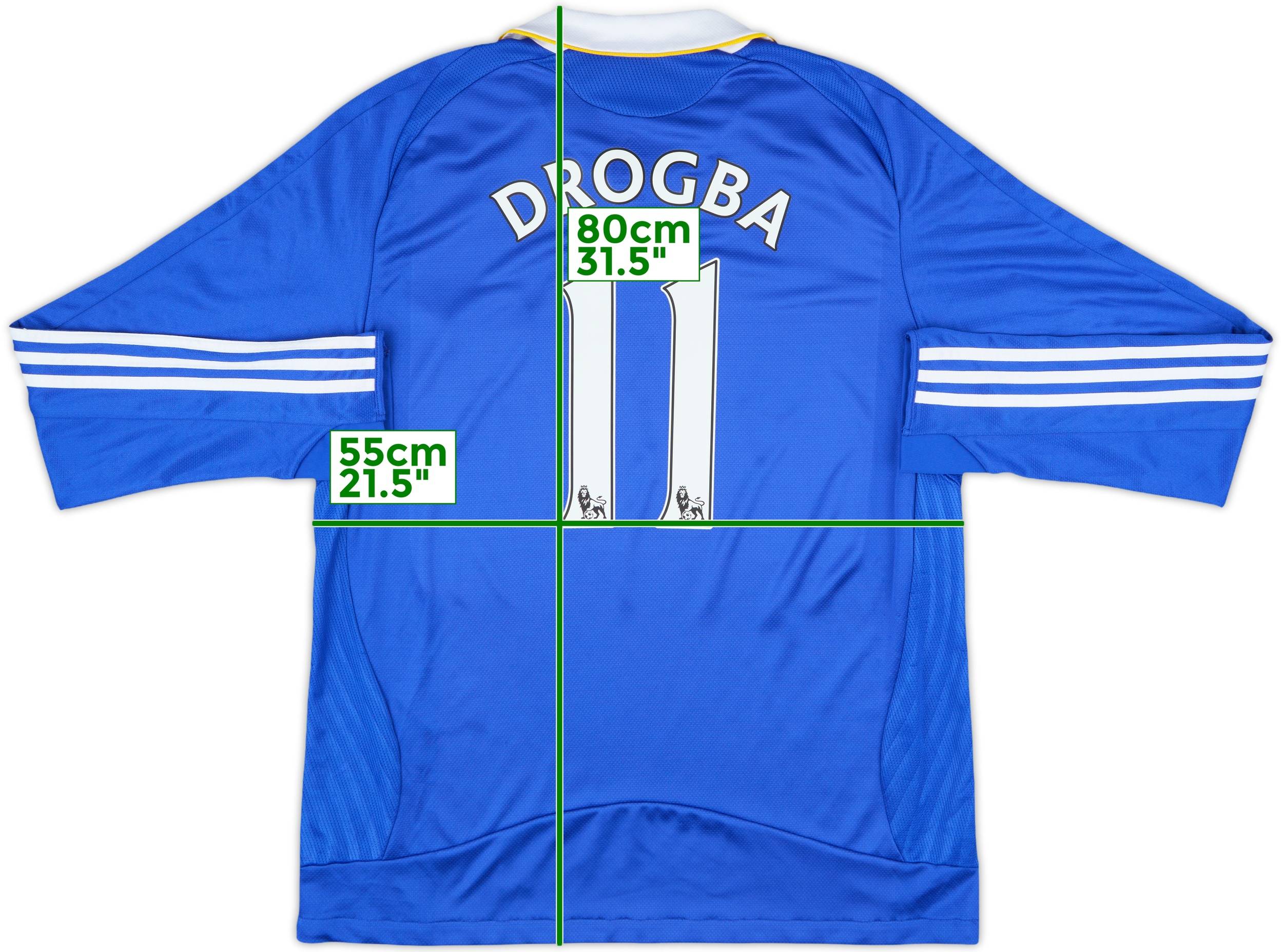 Chelsea FC 08-09 adidas ドログバ 11番 シャツ 2008-09 Chelsea CL Home Shirt Drogba #11