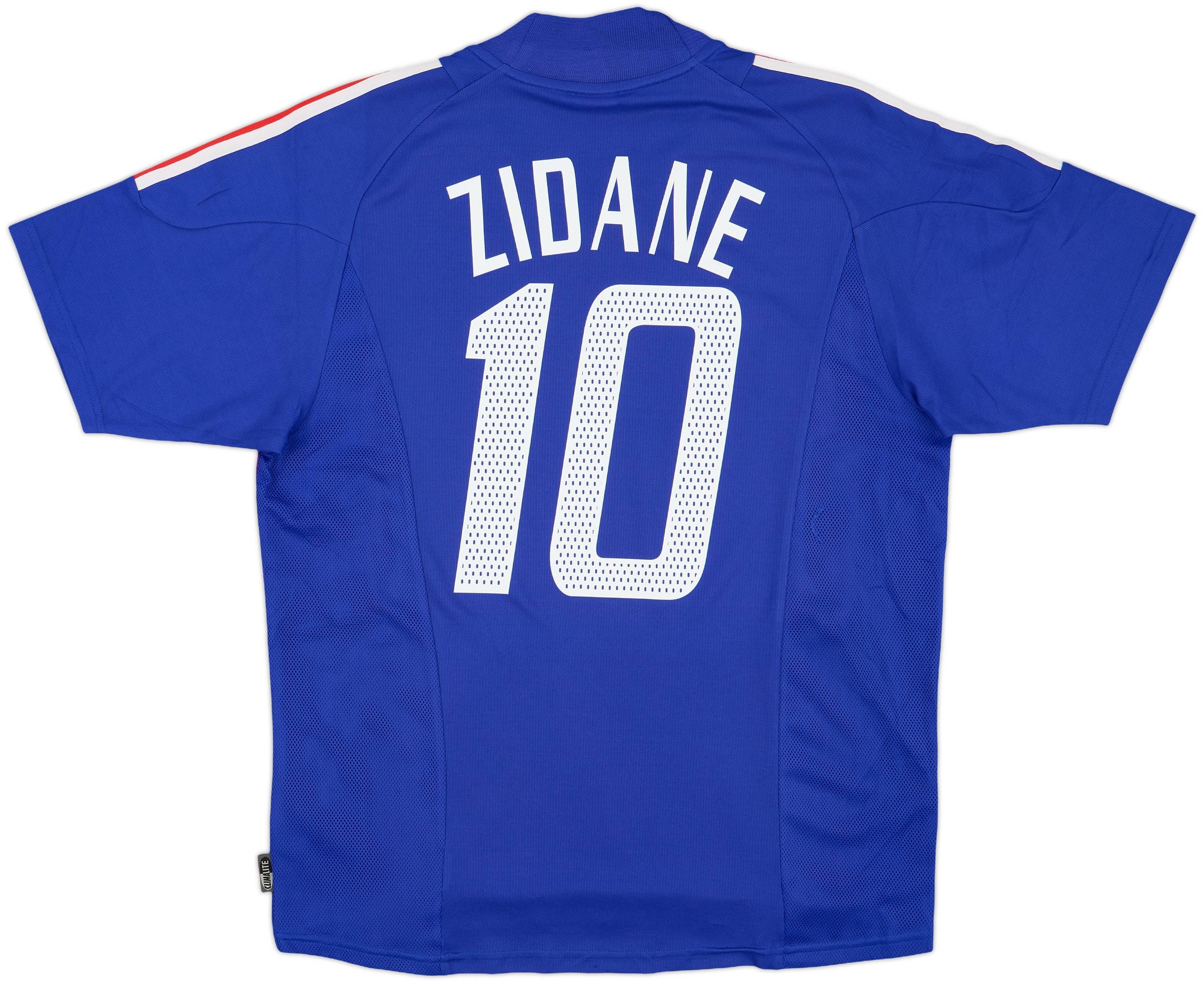 2002-04 France Home Shirt Zidane #10 - 7/10 - (M)