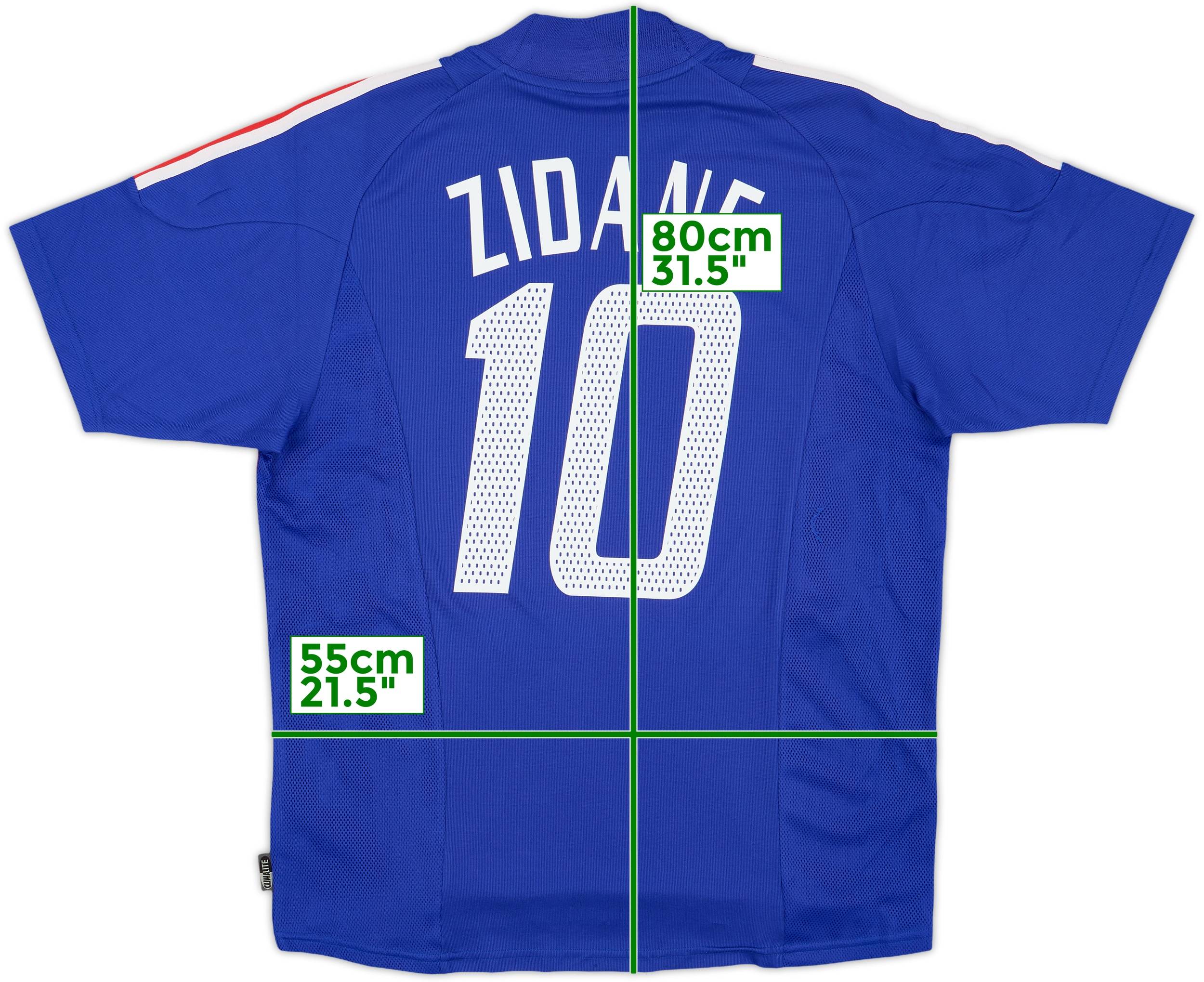 フランス代表 ZIDANE（ジダン）背番号10 シャツ ジネディーヌ・ジダン 10番 フランス代表 ユニフォーム Mサイズ