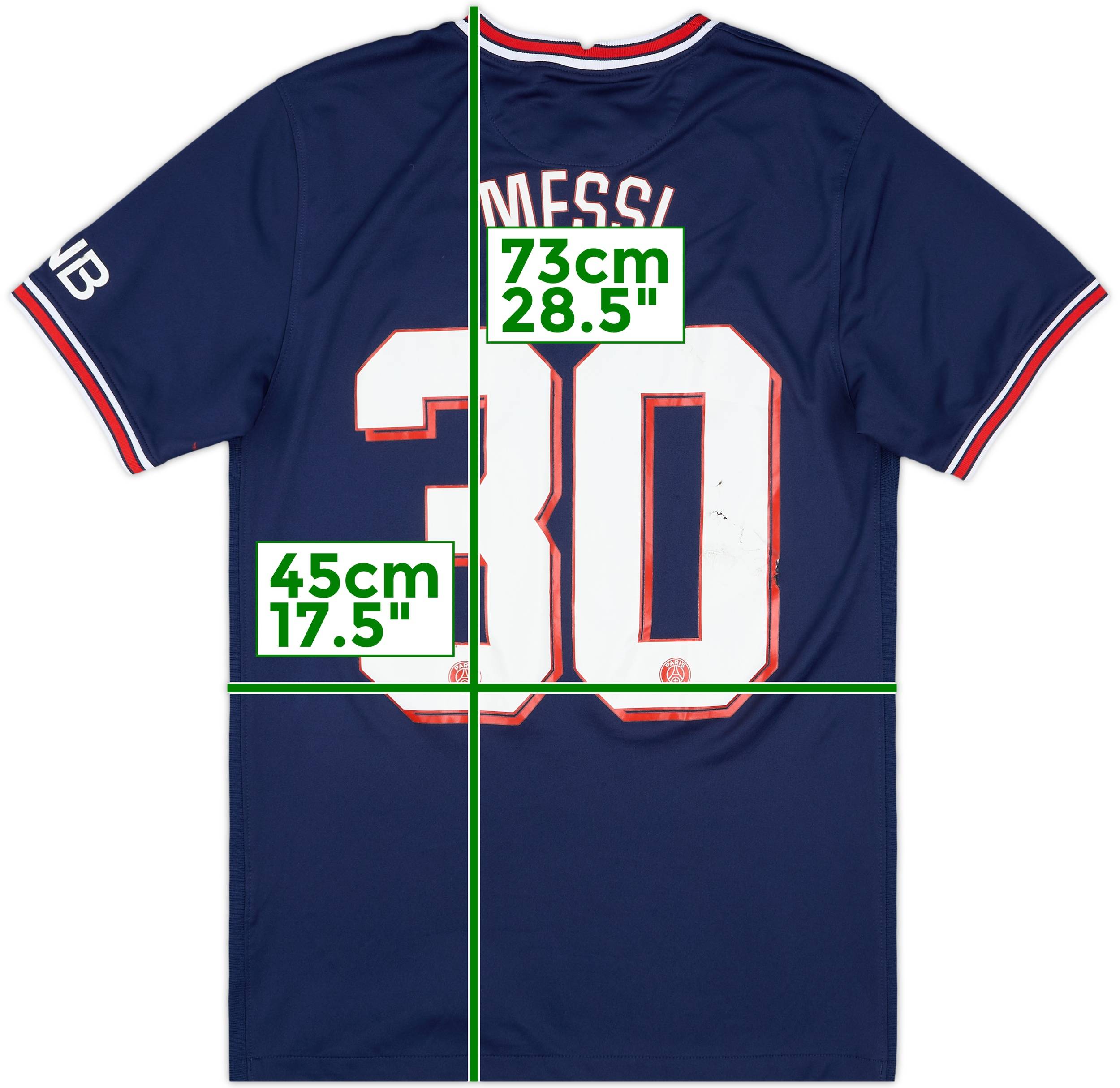 2021-22 Paris Saint-Germain Home Shirt Messi #30 - 5/10 - (S)