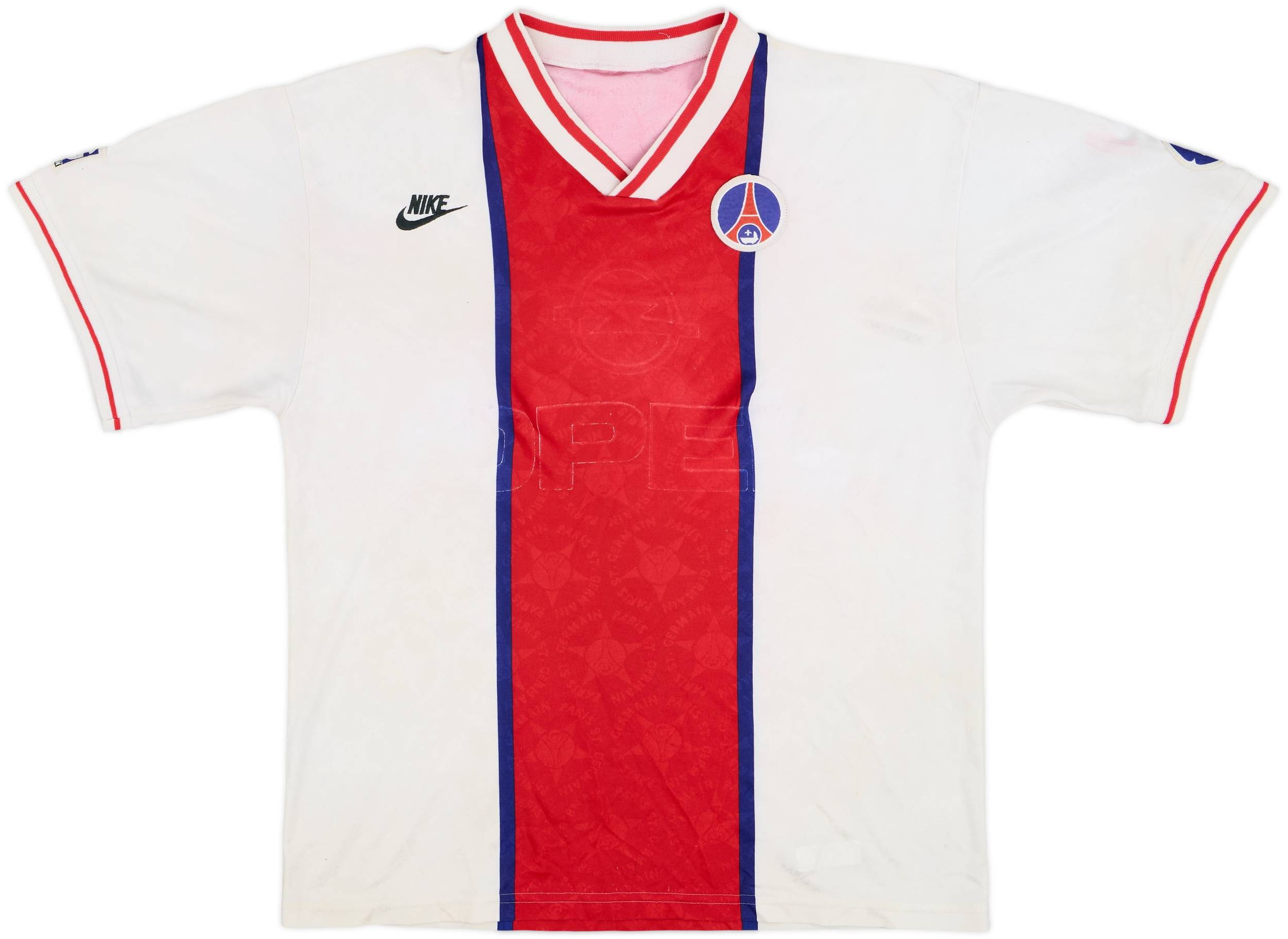 NIKE 95-96 Paris Saint-Germain ユニフォーム 1995/96 PSG Home Football Shirt / Official Old Nike Soccer