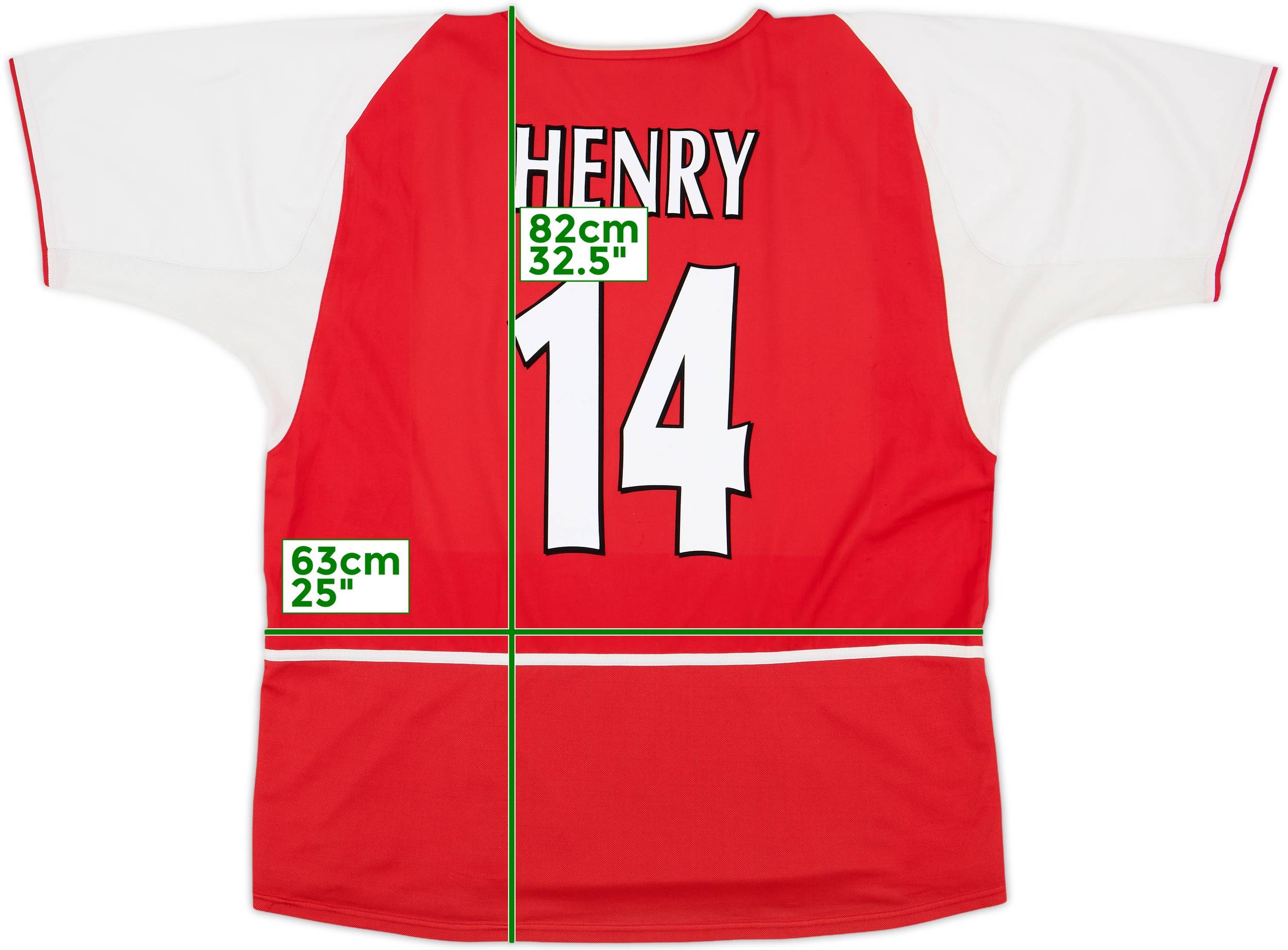 2002-04 Arsenal Home Shirt Henry #14 - 8/10 - (XXL)