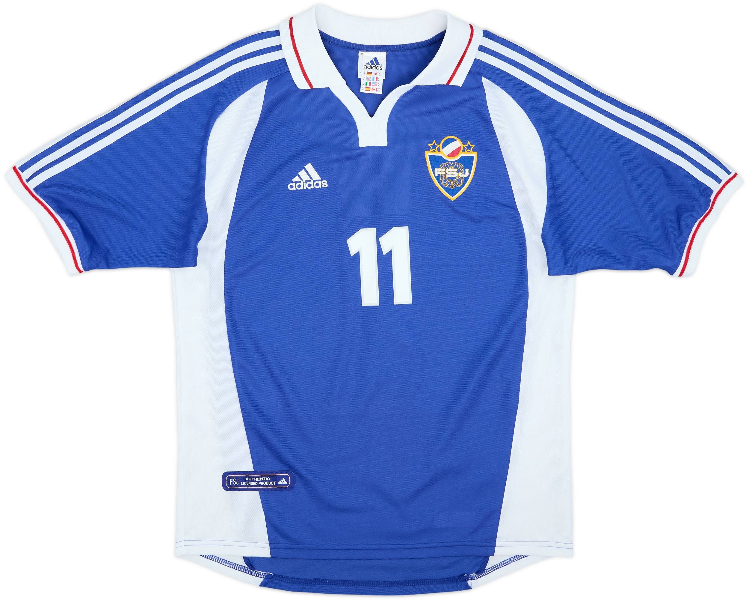 2000-01 Yugoslavia Home Shirt Mihajlovic #11 - 9/10 - (M)