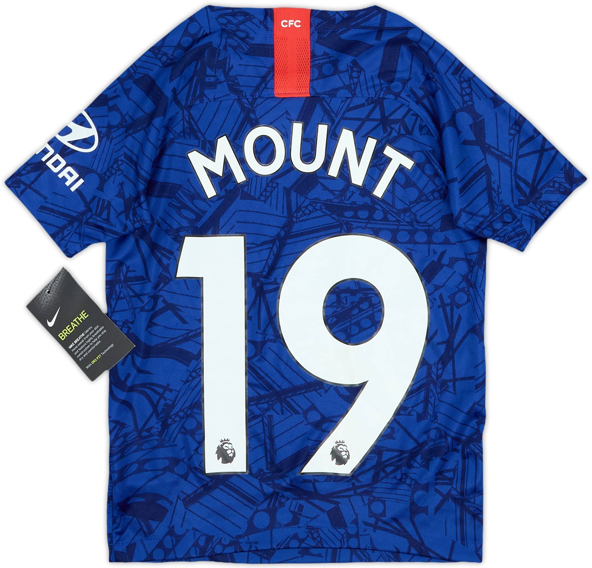 Chelsea Mason Mount 19-20シーズン 2019-20 Chelsea Home Shirt Mount #19 (6-8 Years)