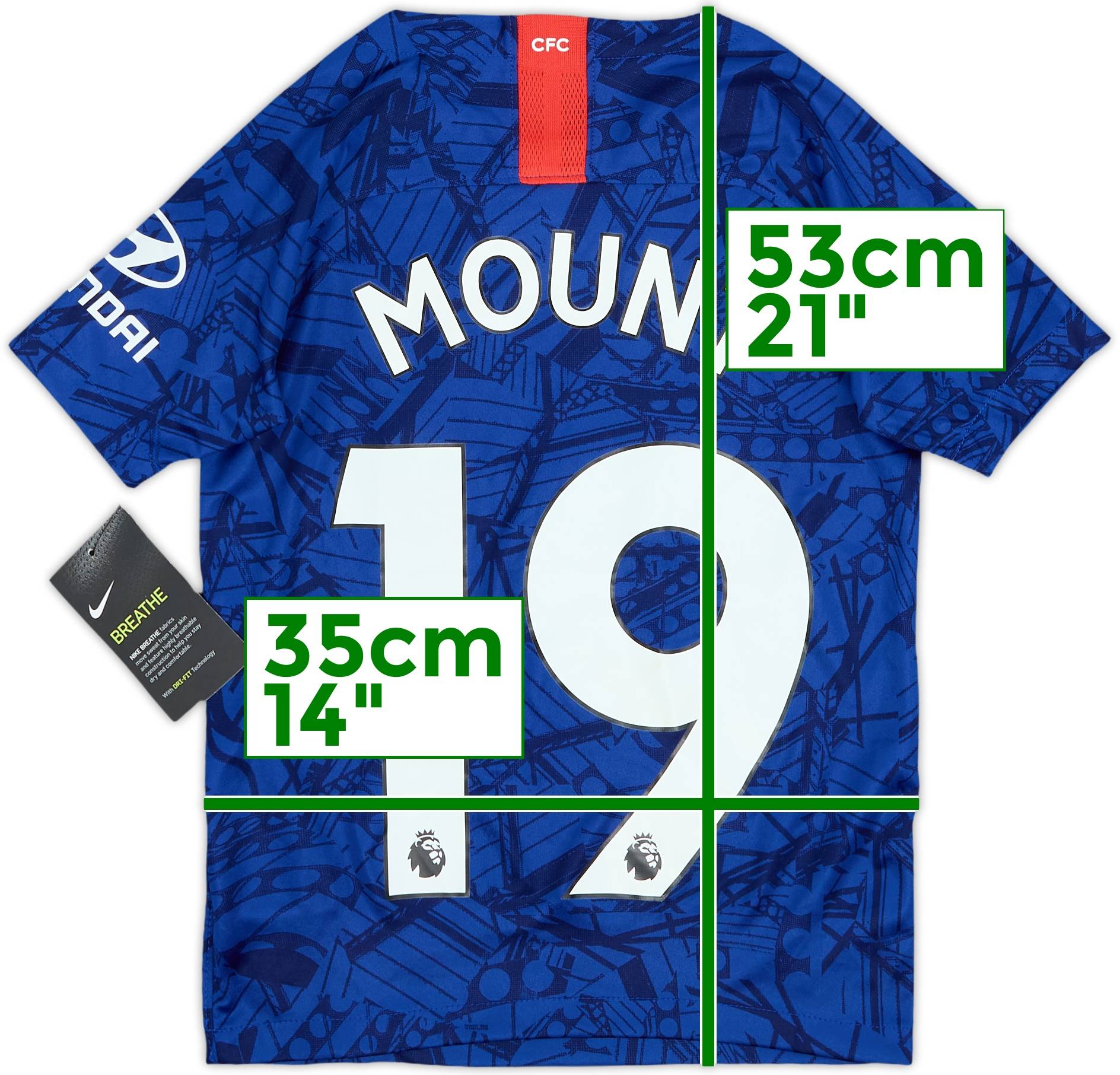 19-20チェルシー　メイソン・マウント 2019-20 Chelsea Home Shirt Mount #19 (6-8 Years)
