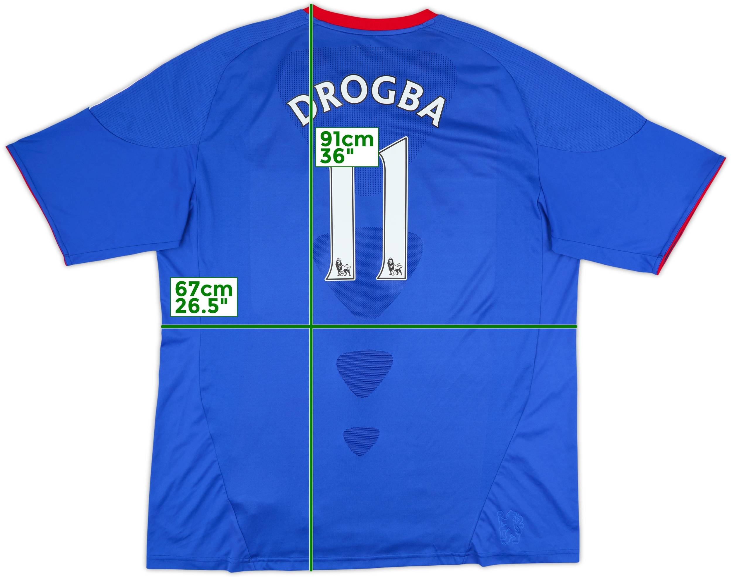 ウェア adidas CHELSEA DROGBA #11 Adidas X-Large Chelsea Champions league Final Home Jersey