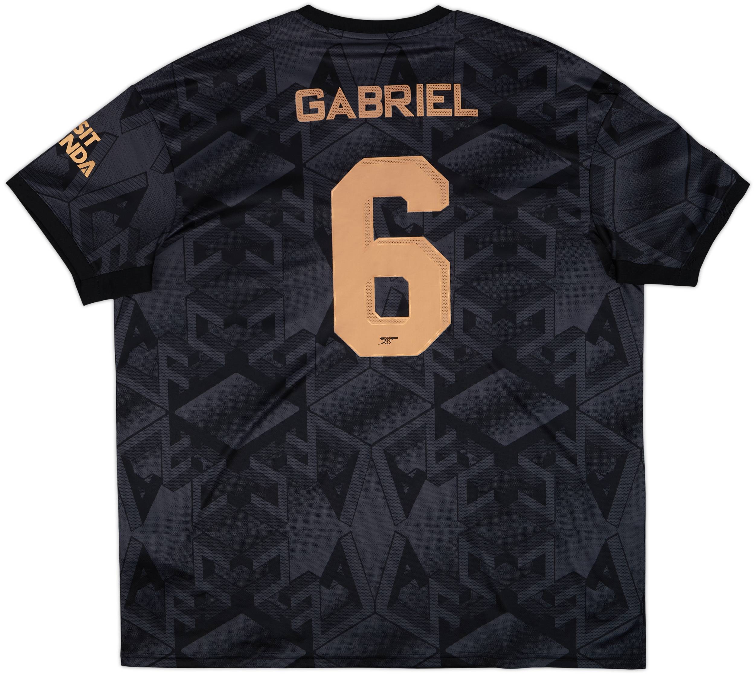 2022-23 Arsenal Away Shirt Gabriel #6 - 9/10 - (XXL)