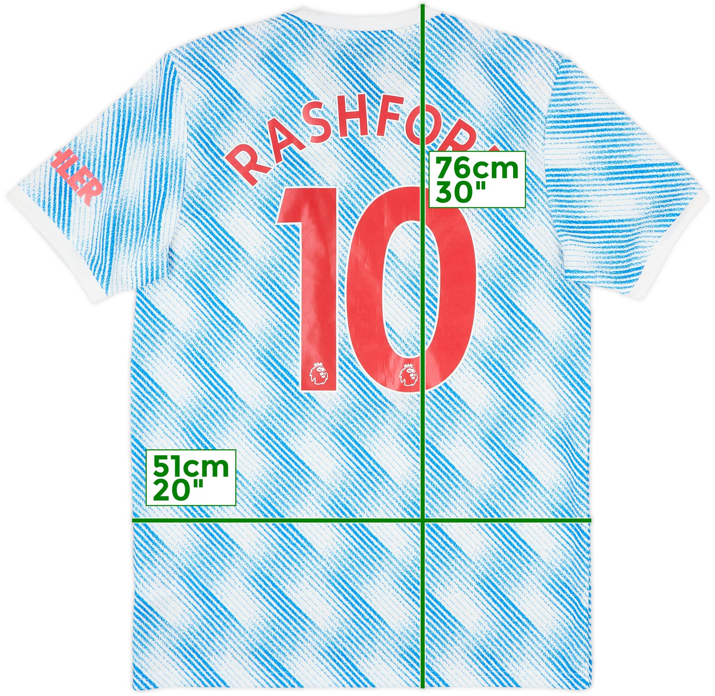 2021-22 Manchester United Away Shirt Rashford #10 - 10/10 - (M)