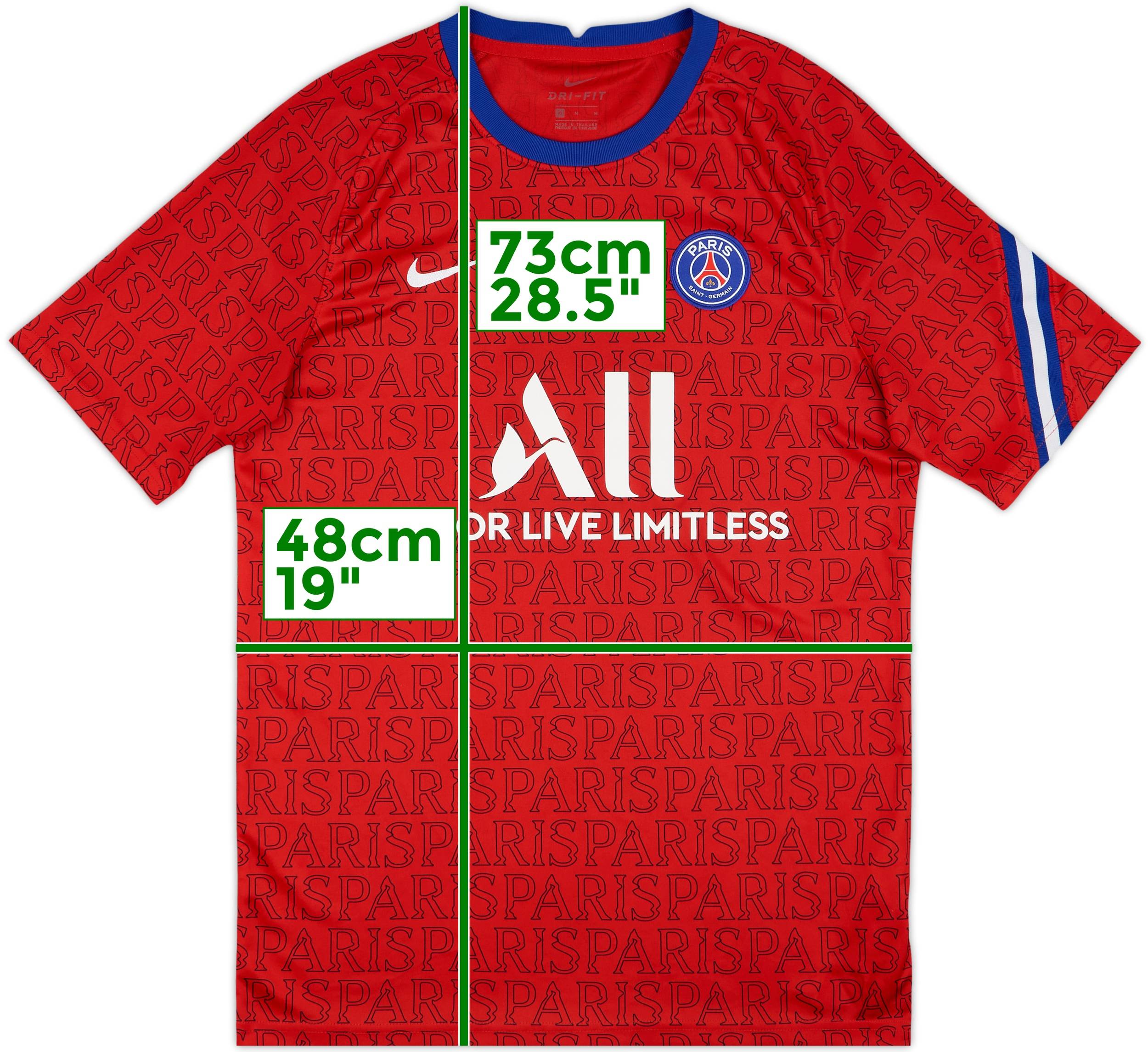 Nike Paris Saint-Germain シャツ L 2020-21 Paris Saint-Germain Nike Training Shirt - 8/10 - (M)