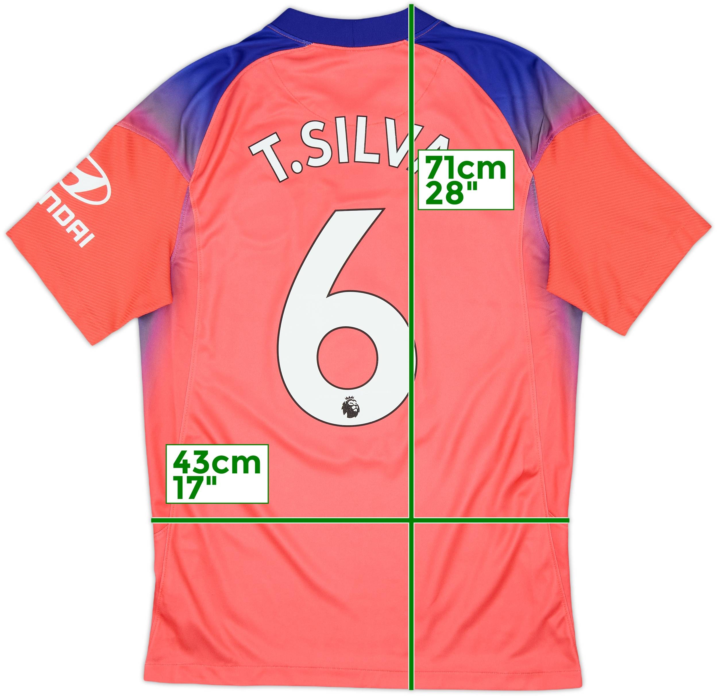 2020-21 Chelsea Third Shirt T.Silva #6 - 8/10 - (S)