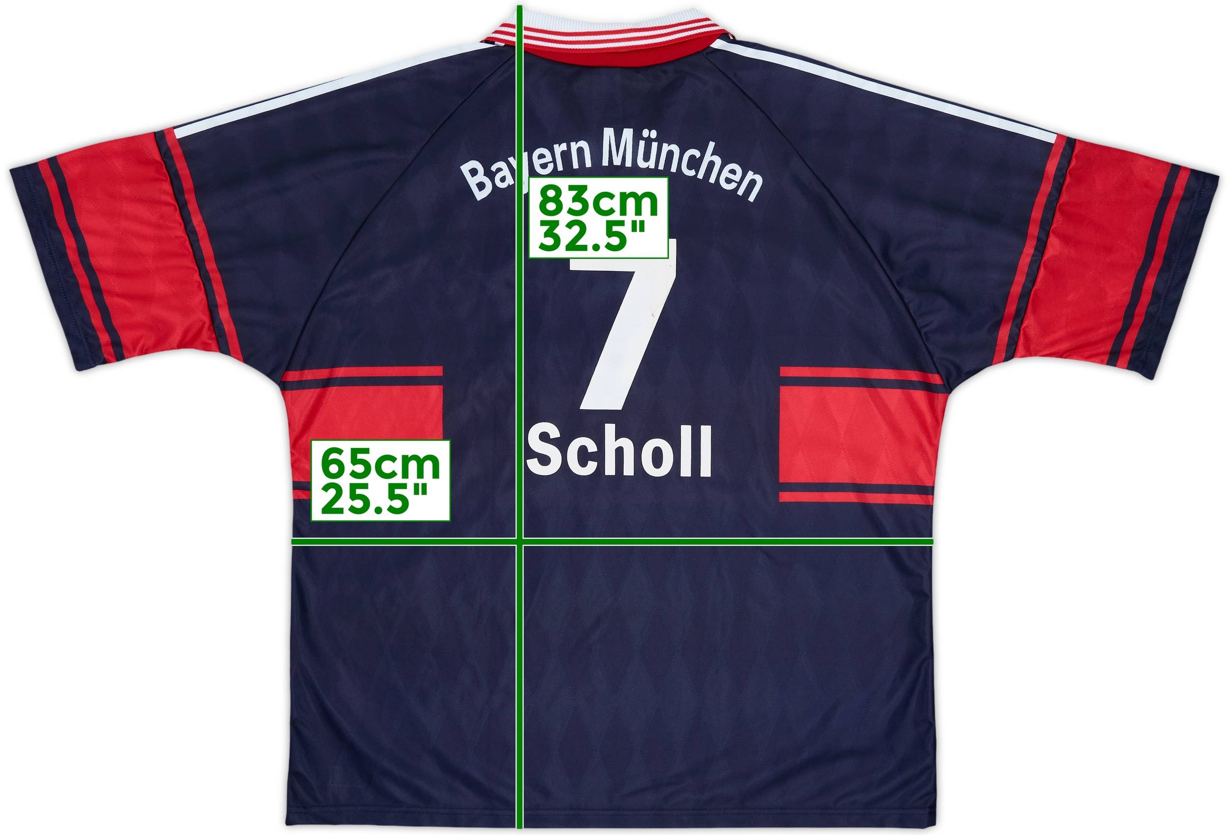 バイエルンミュンヘン #7 Scholl 1997 1999 ゲームシャツ XL 1997-99 Bayern Munich Home Shirt Scholl #7 - 7/10 - (XXL)