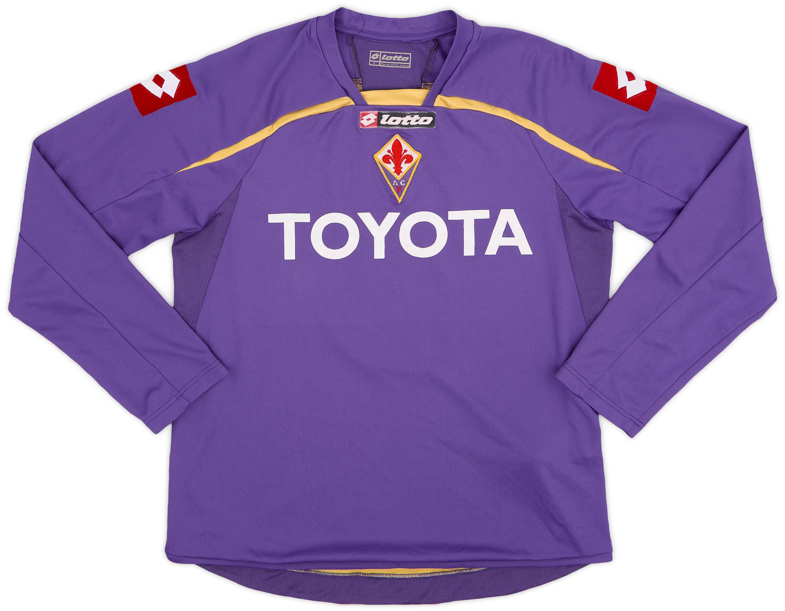 2009-10 Fiorentina Home L/S Shirt #6 - 6/10 - (L)