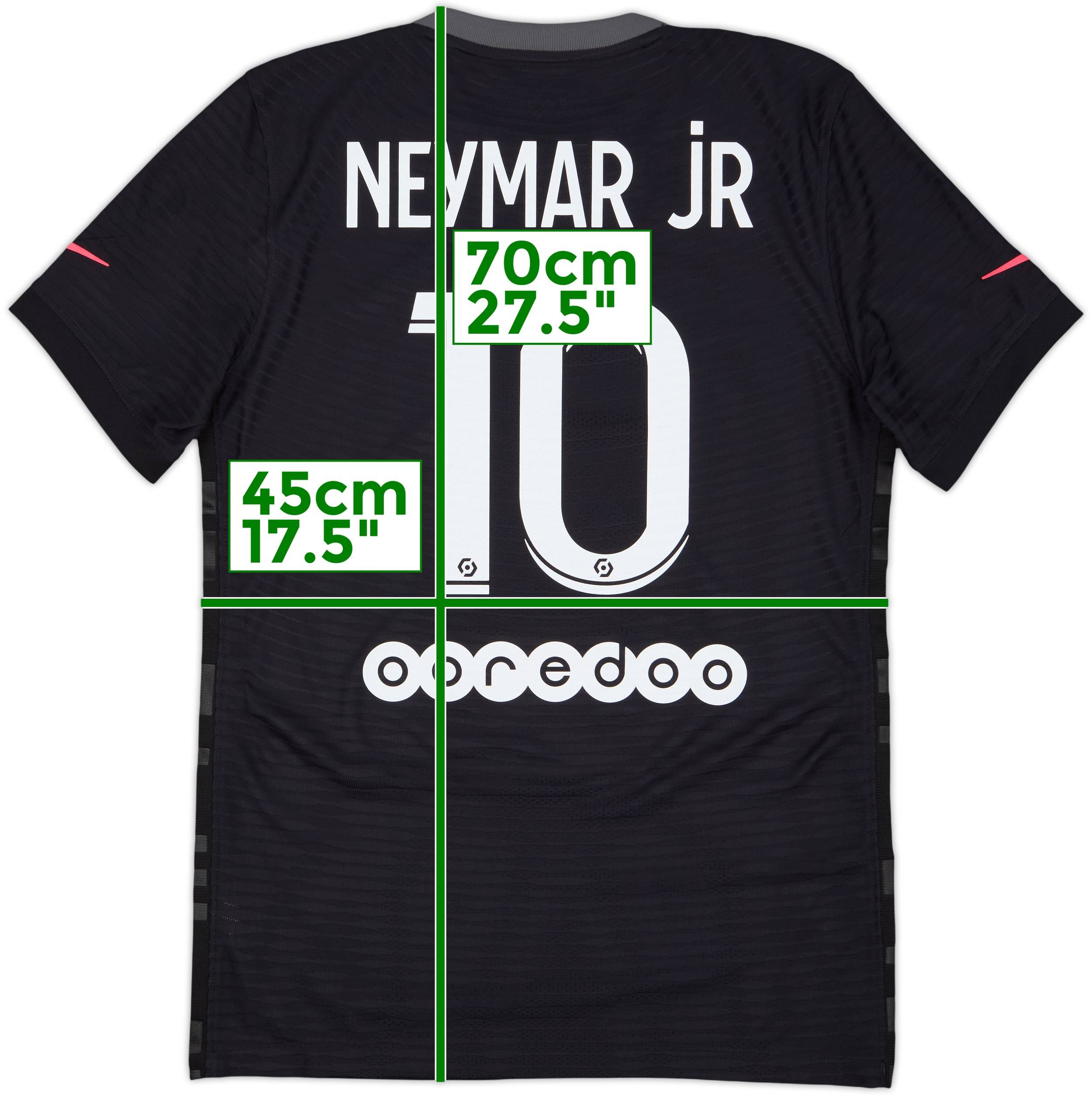 2021-22 Paris Saint-Germain Authentic Third Shirt Neymar Jr #10