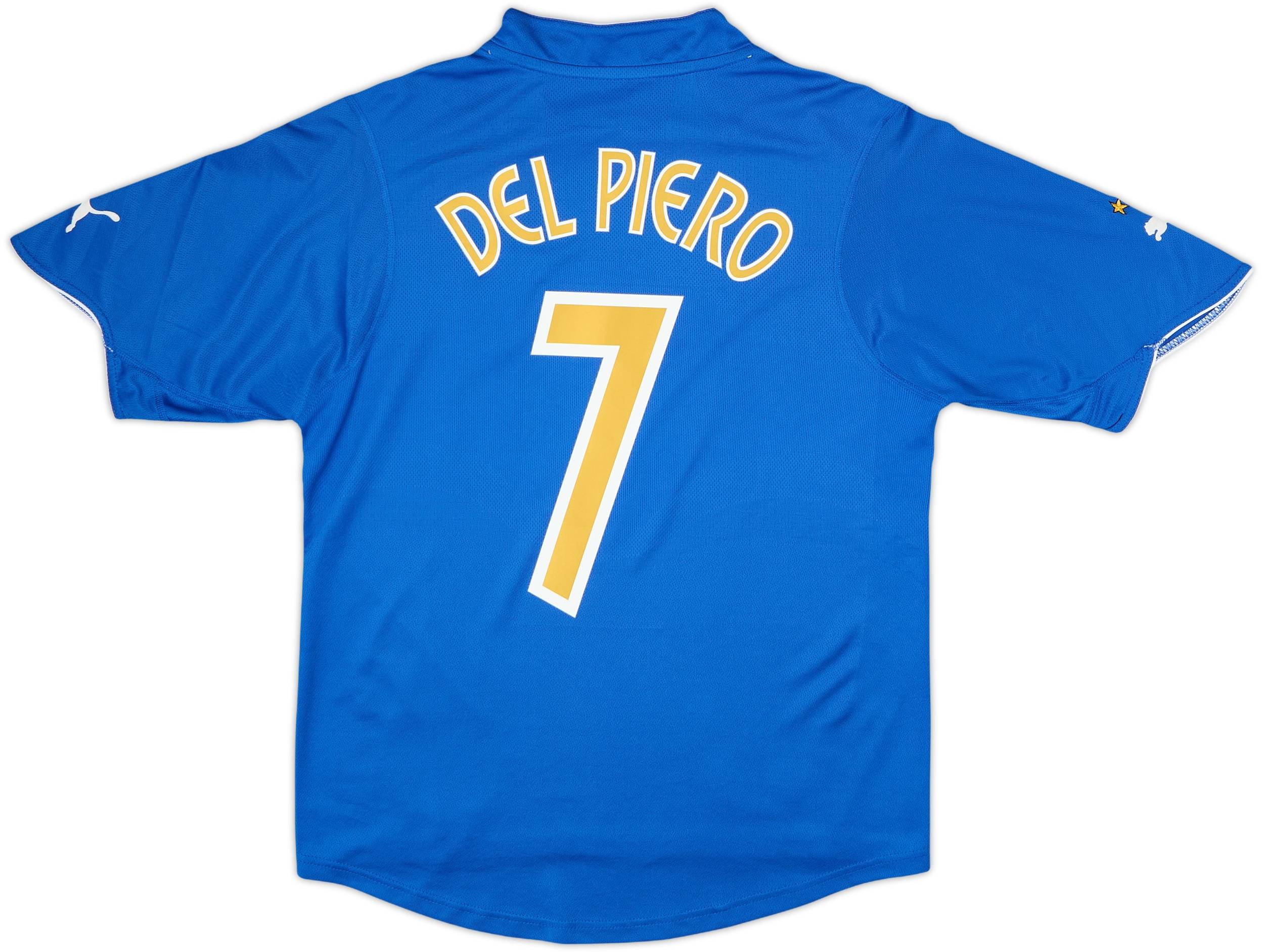 2003-04 Italy Home Shirt Del Piero #7 - 8/10 - (XL.Boys)