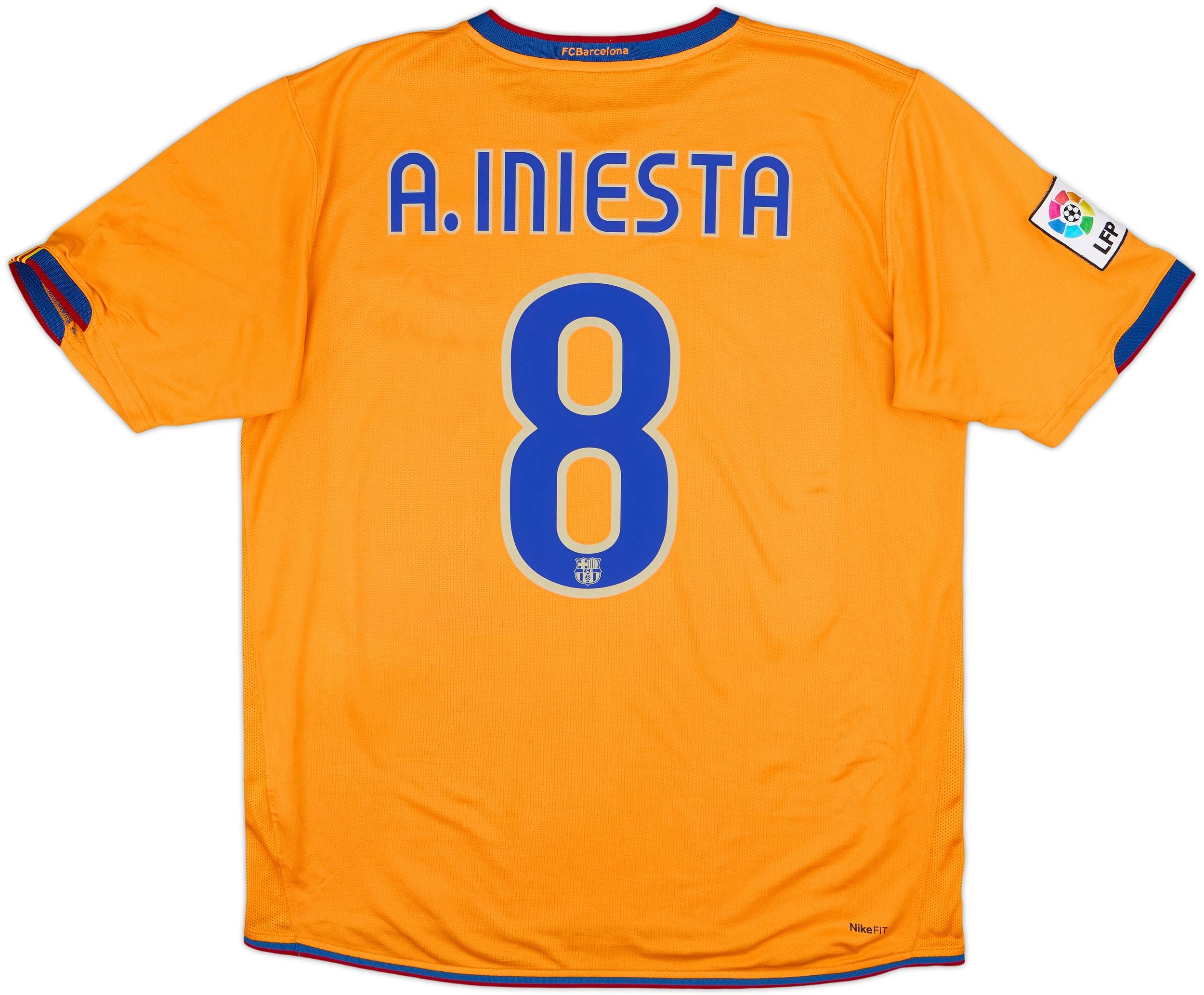 2007-08 Barcelona Third Shirt A.Iniesta #8 - 8/10 - (L)