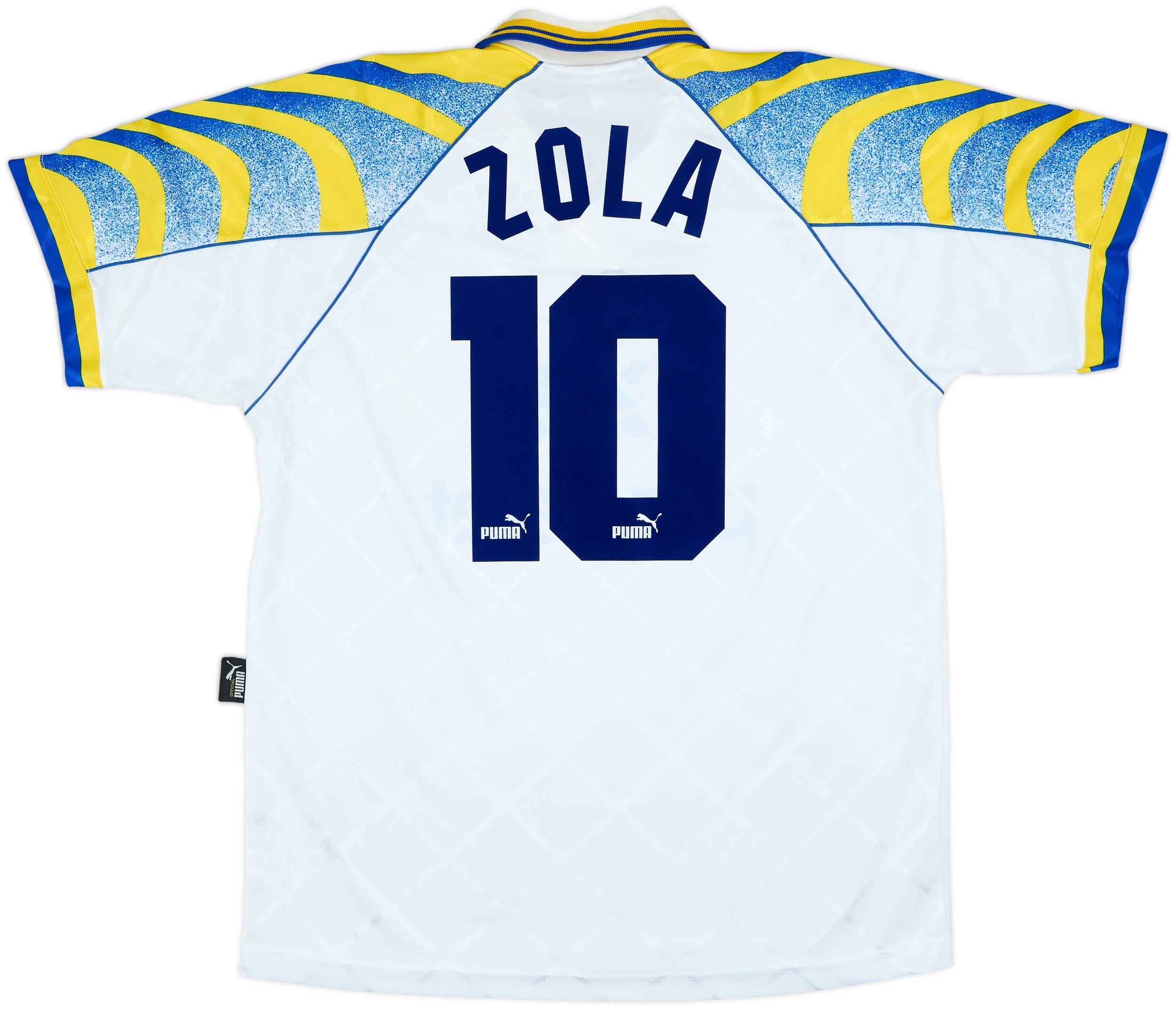1995-97 Parma Home Shirt Zola #10 - 8/10 - (XL)