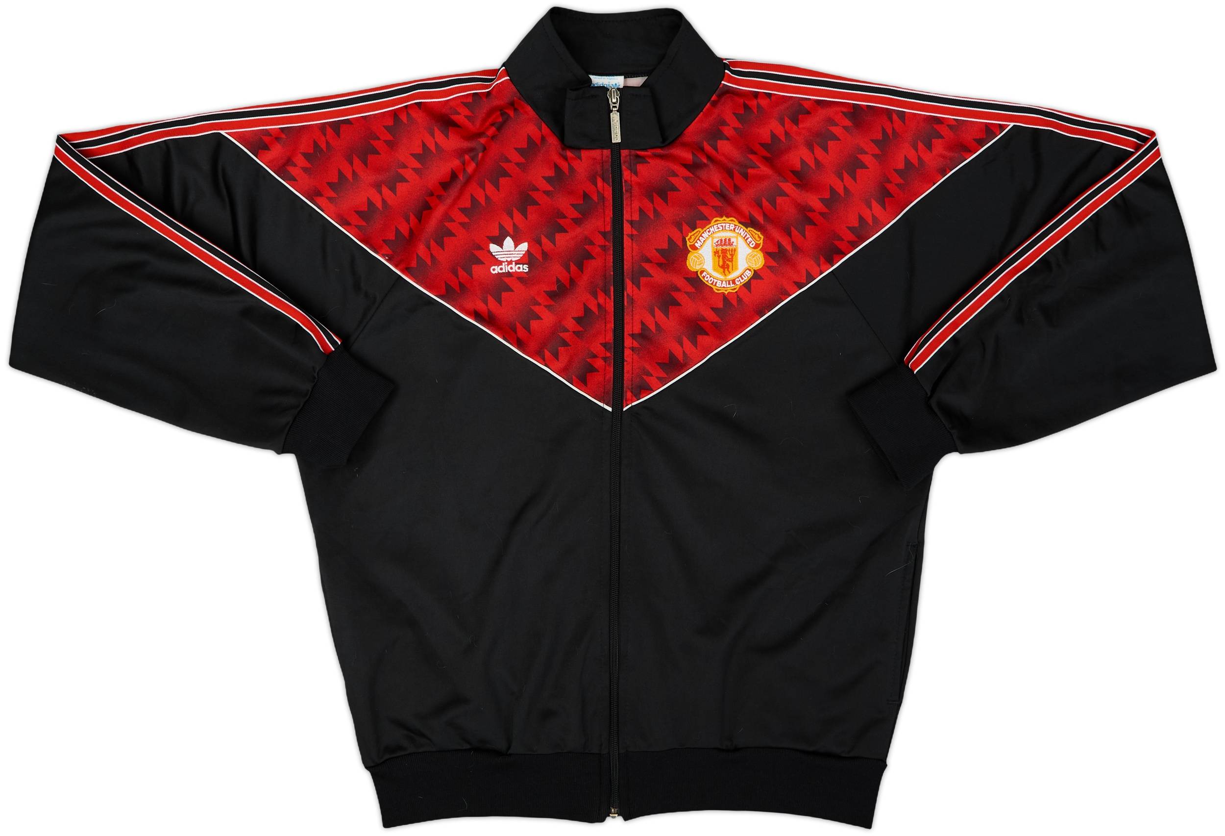 1990-92 Manchester United adidas Track Jacket - 8/10 - (L)