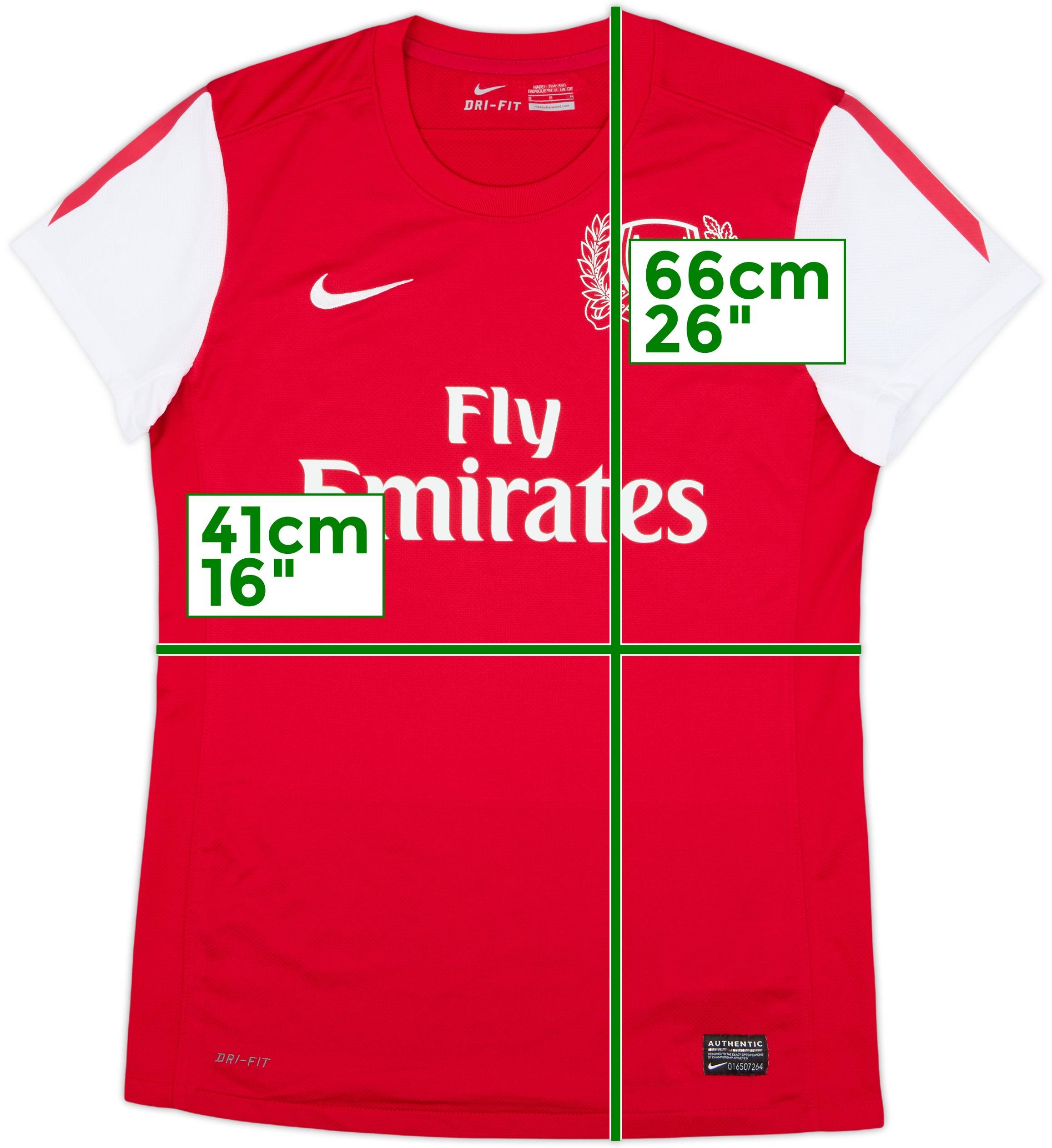 2011-12 Arsenal Home Shirt - 8/10 - (Women's S)