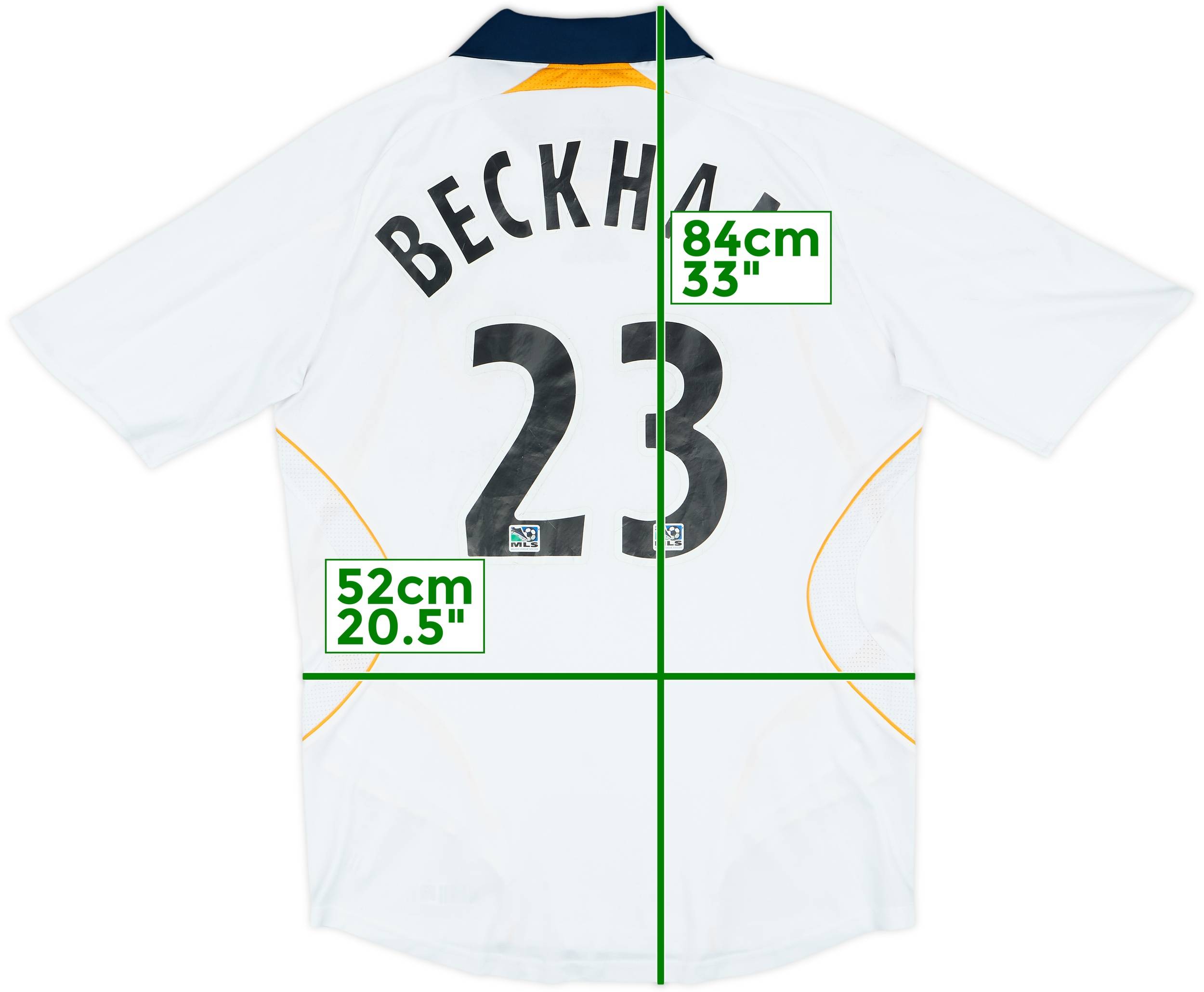 2007-08 LA Galaxy Home Shirt Beckham #23 - 4/10 - (M)