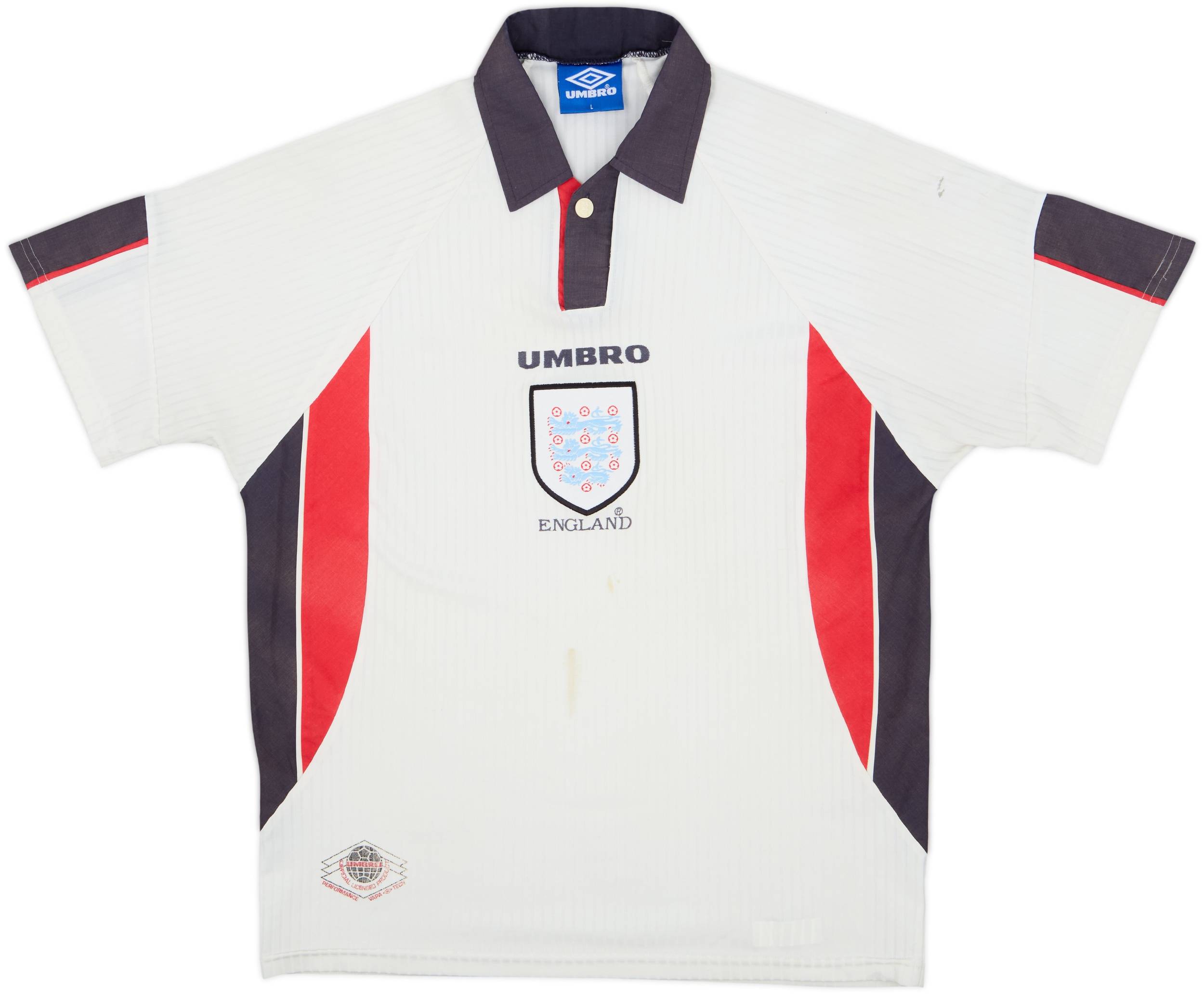 1997-99 England Home Shirt - 5/10 - (L)