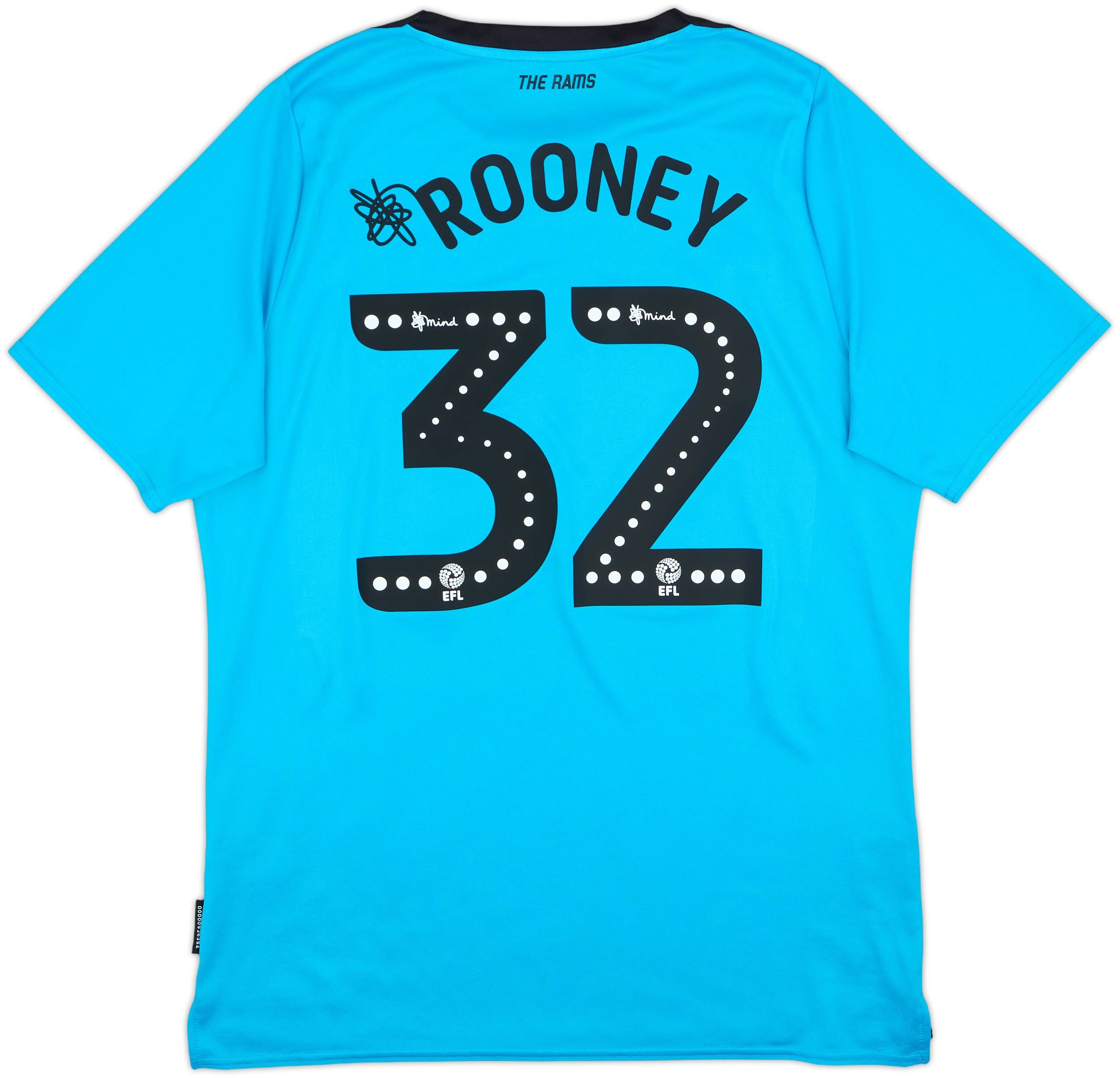 2019-20 Derby County Away Shirt Rooney #32 - 8/10 - (L)