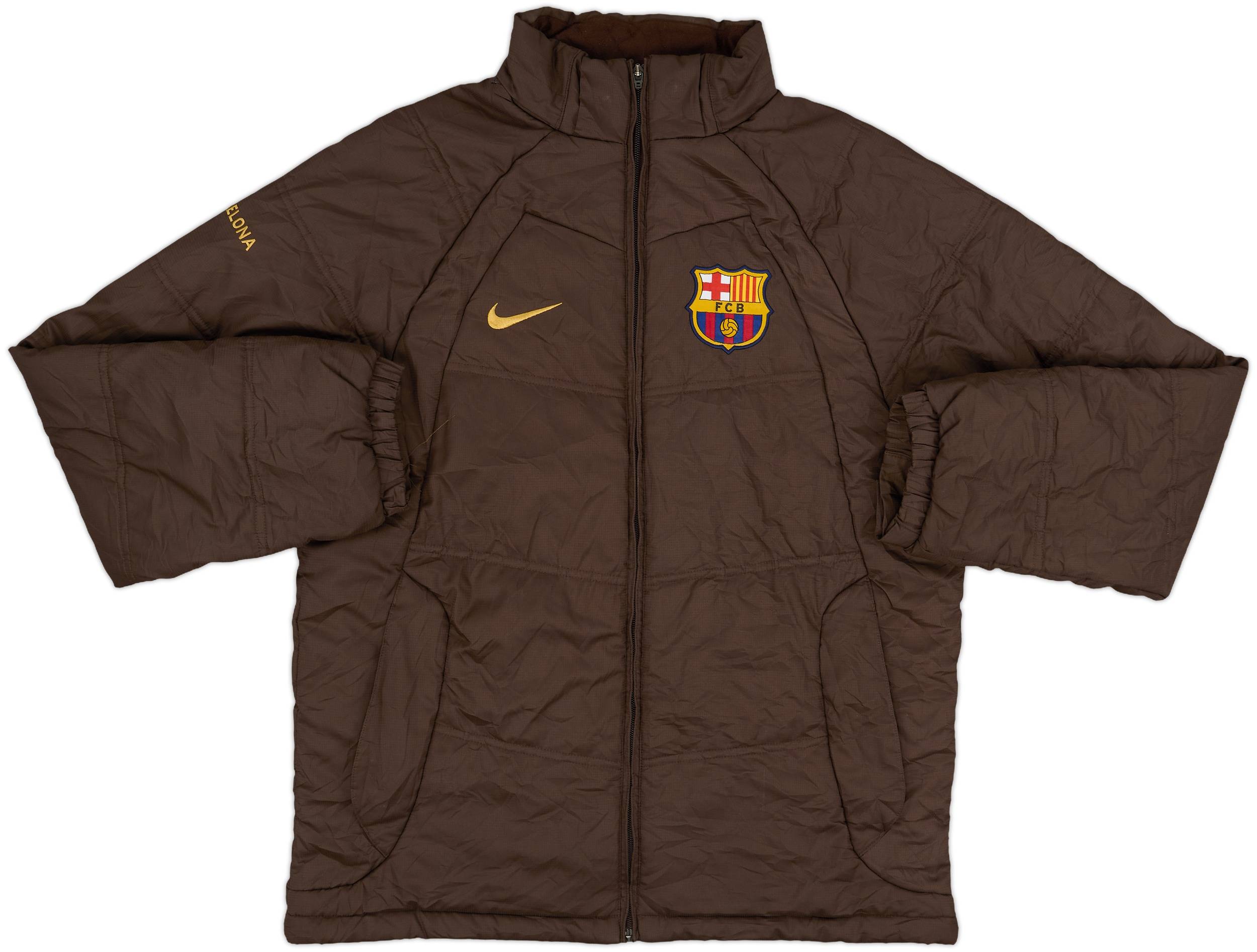 2008-09 Barcelona Nike Padded Bench Coat - 8/10 - (M)