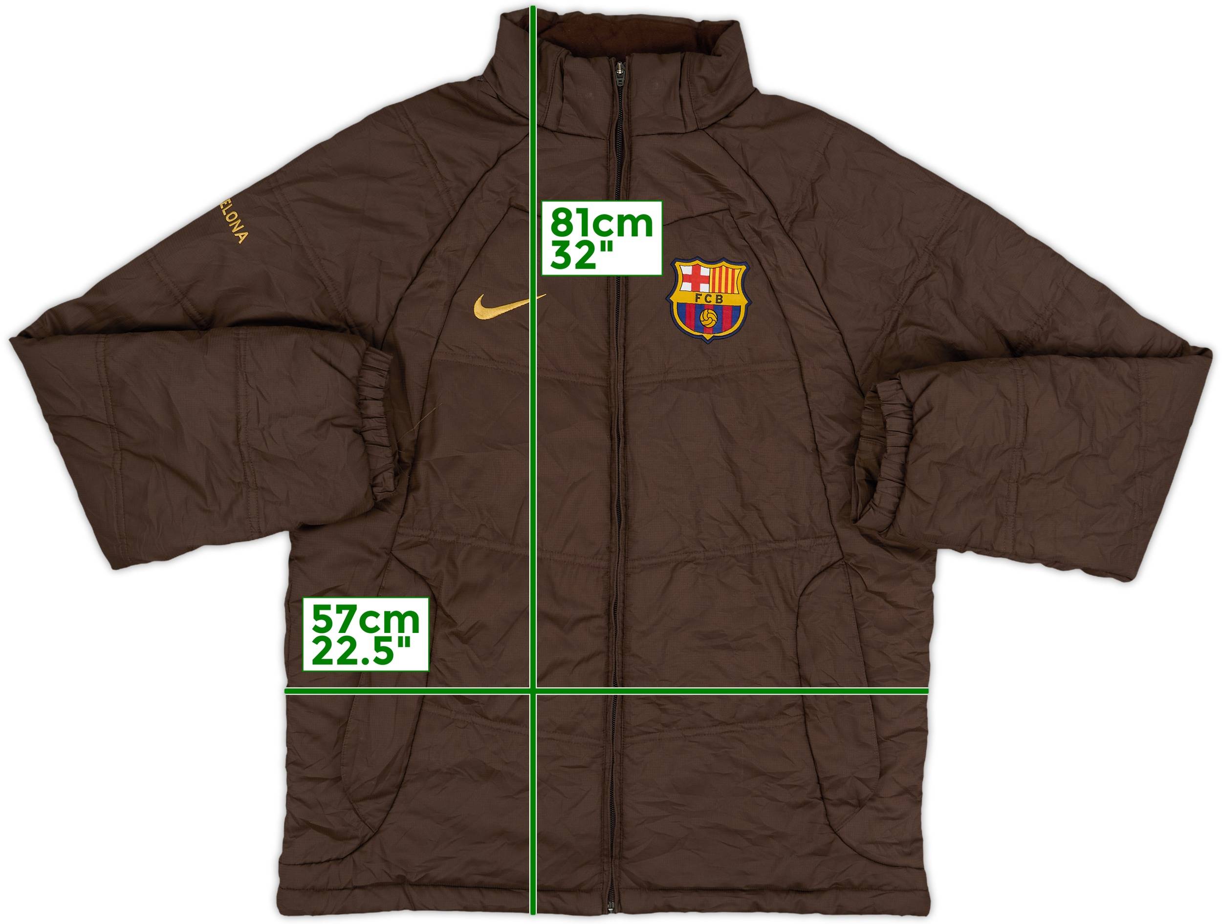 2008-09 Barcelona Nike Padded Bench Coat - 8/10 - (M)
