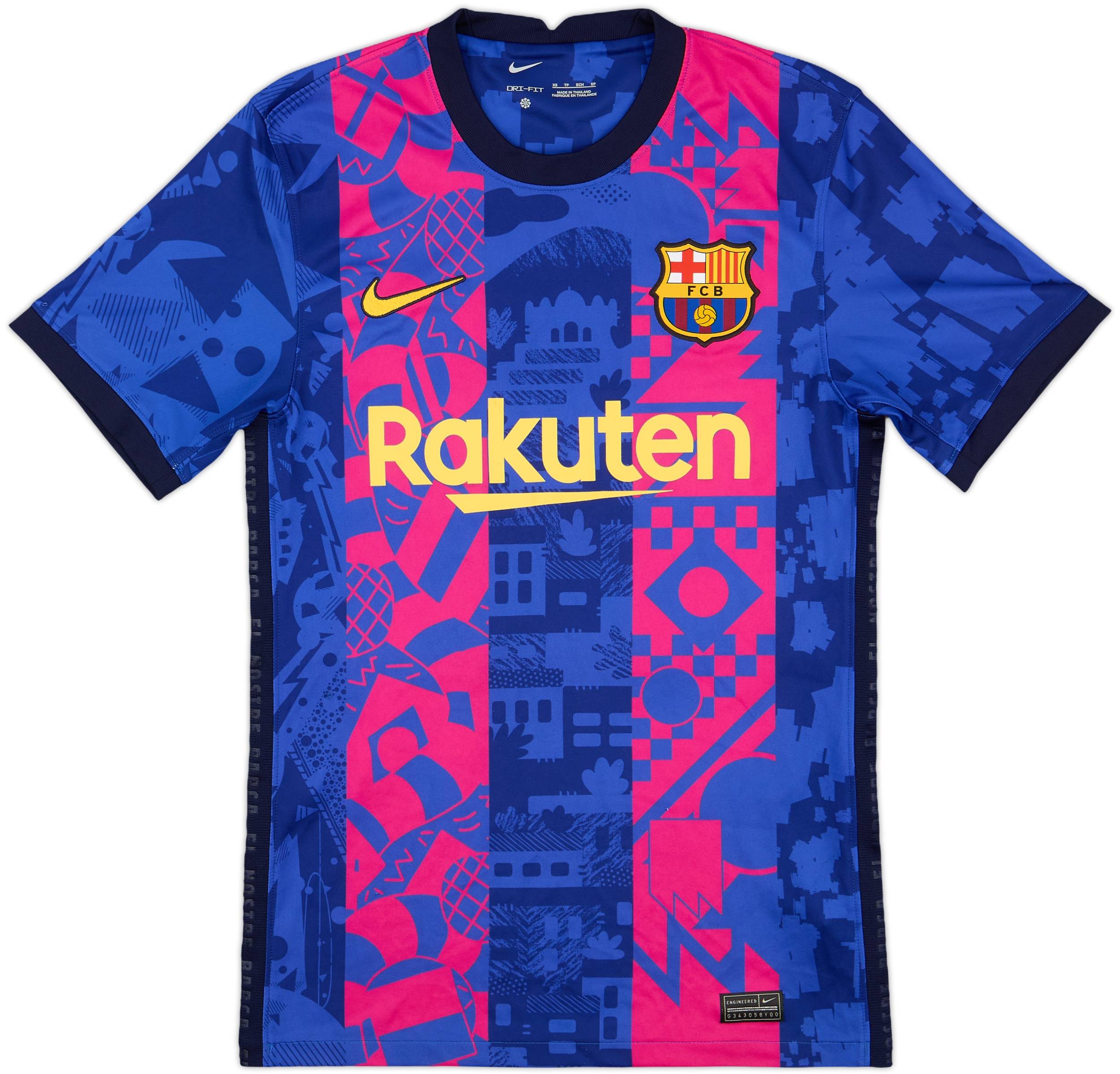 2021-22 Barcelona Third Shirt F.De Jong #21 - 8/10 - (XS)