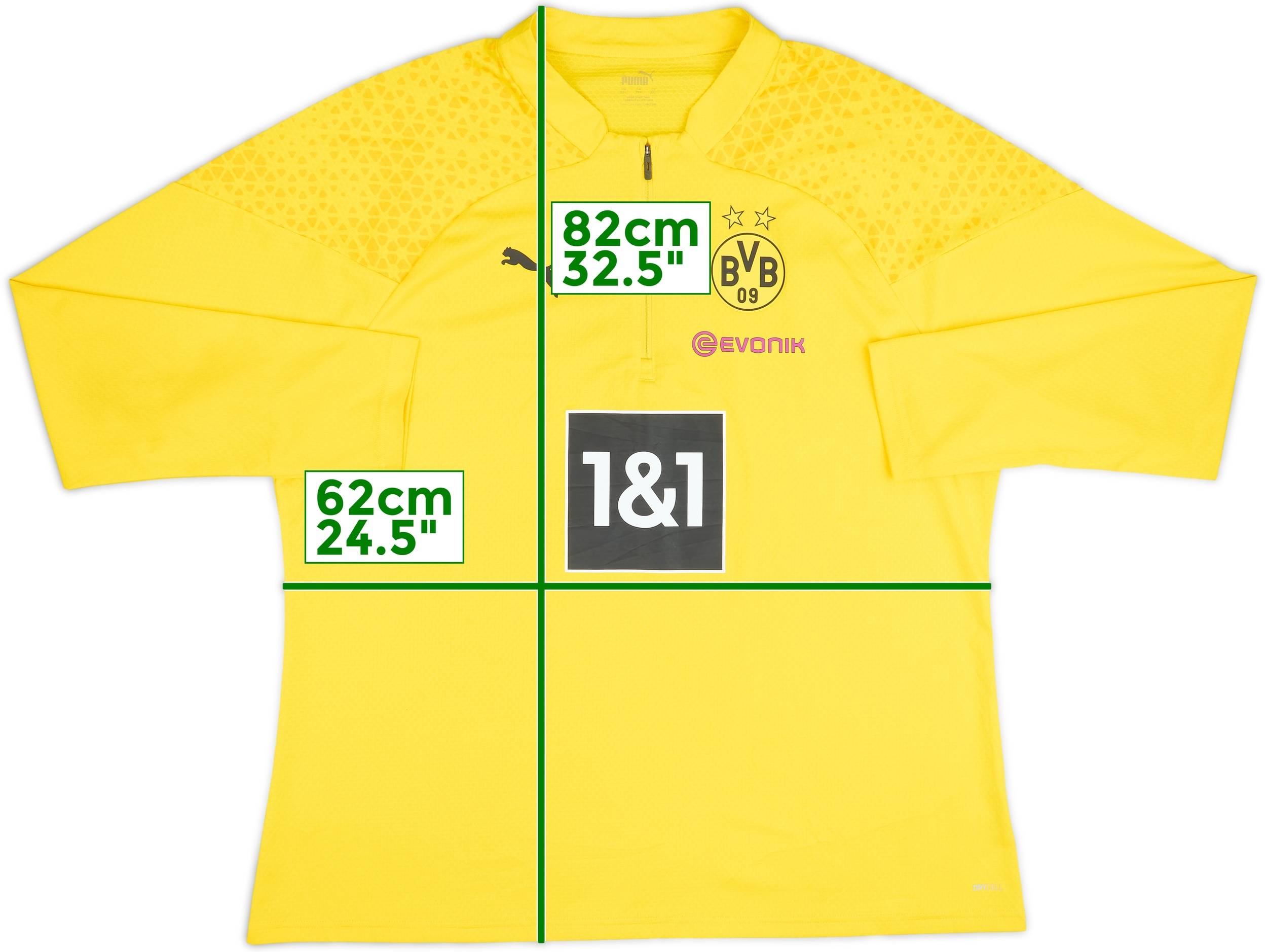 2022-23 Borussia Dortmund Puma 1/4 Zip Drill Top - 9/10 - (XXL)