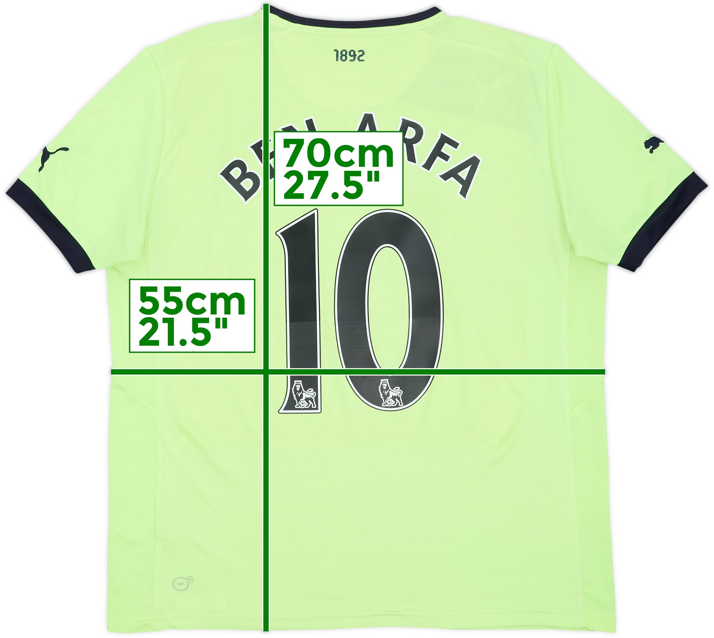 サッカーバカ 2012-13 Newcastle Third Shirt Ben Arfa #10 - 6/10 - (M)