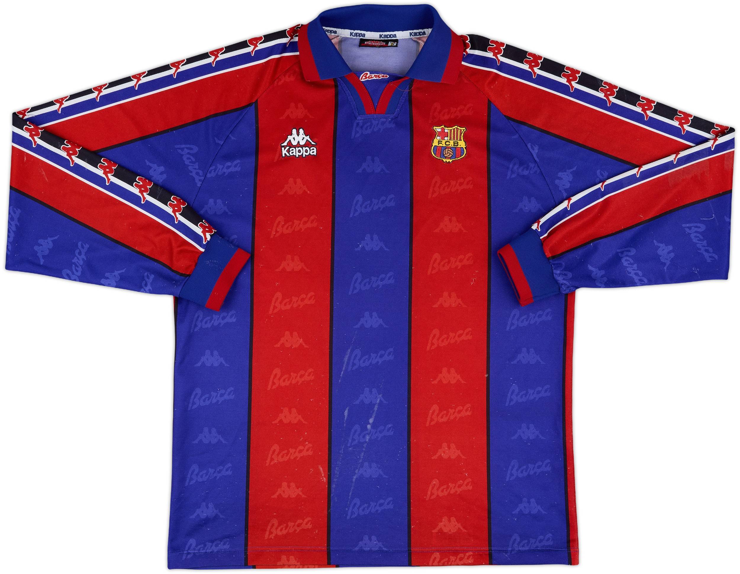 FC Barcelona シャツ XL 1995-97 Barcelona Home L/S Shirt - 7/10 - (XL)