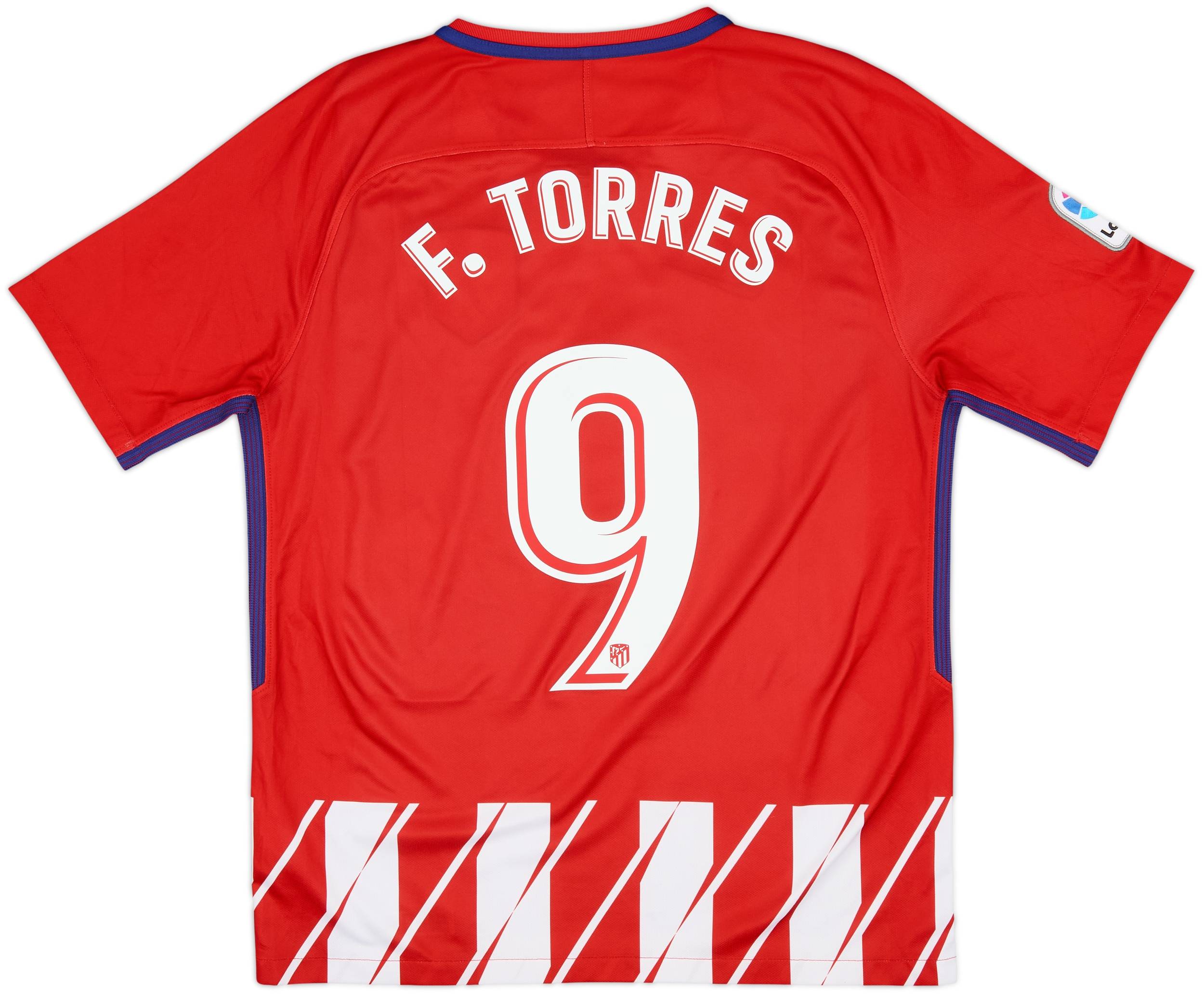 2017-18 Atletico Madrid Home Shirt F.Torres #9 - 8/10 - (M)