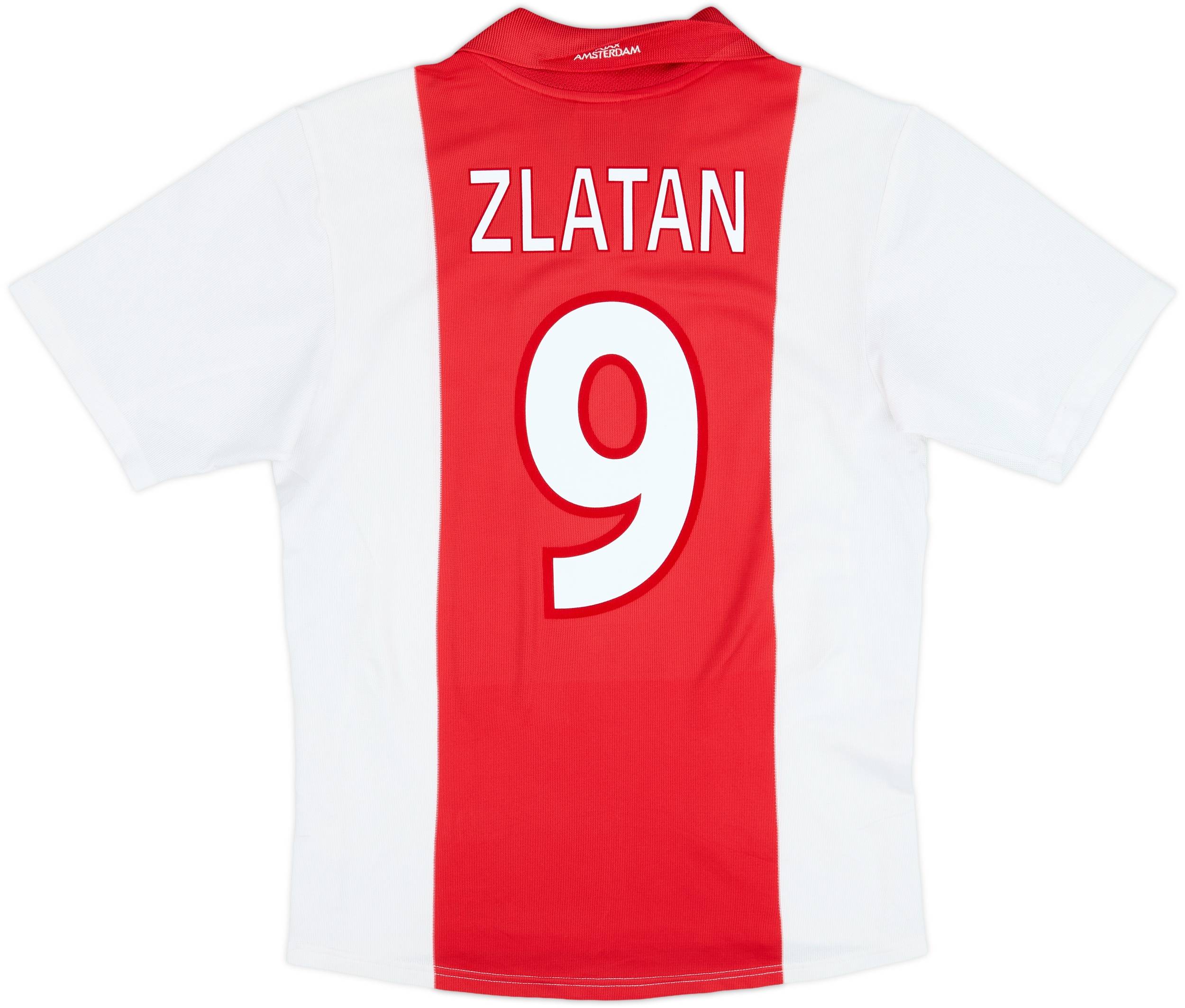 2001-02 Ajax Home Shirt Zlatan #9 - 7/10 - (S)