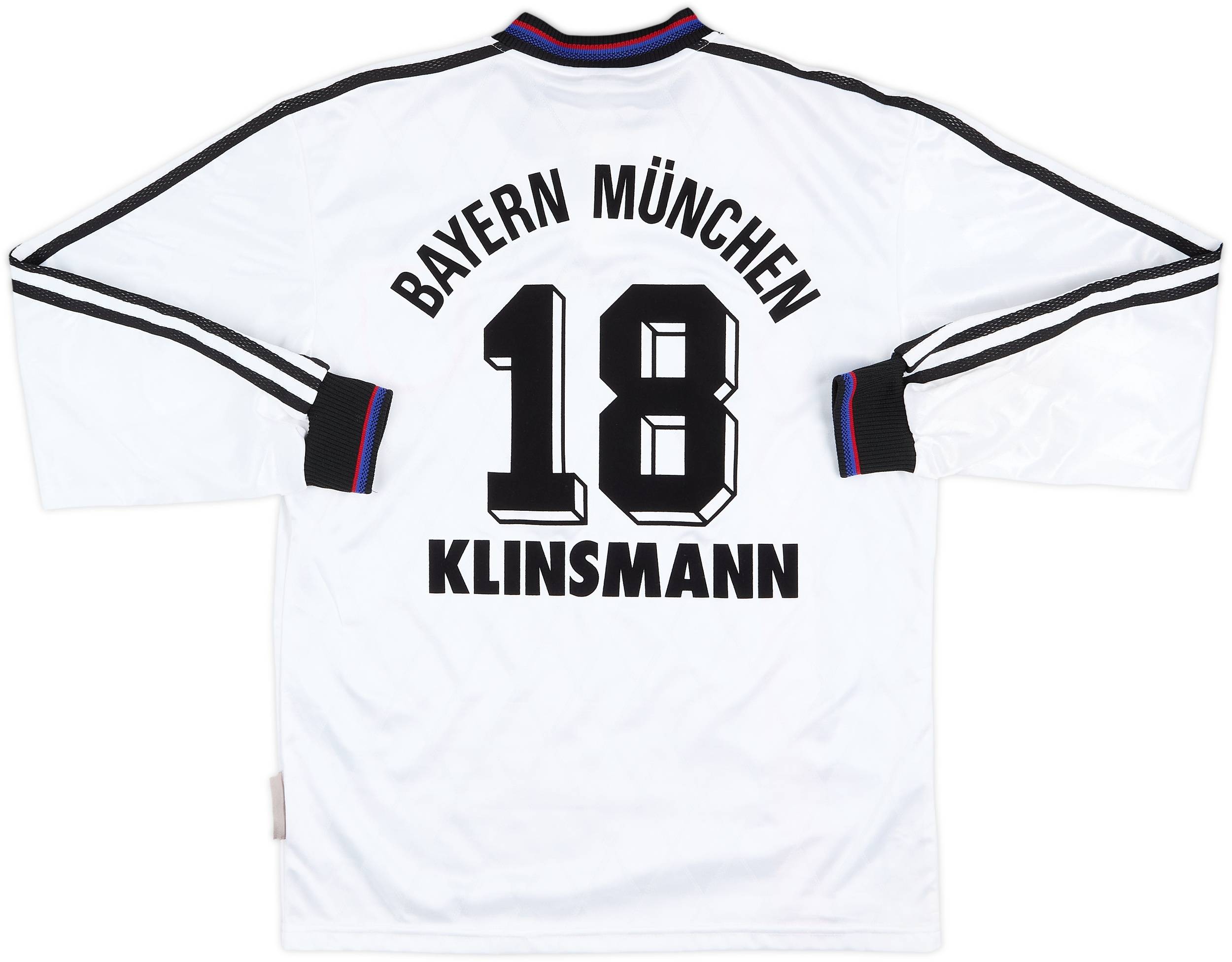 1996-98 Bayern Munich Player Issue Away L/S Shirt Klinsmann #18